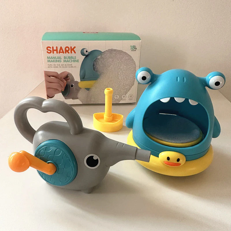 Bubble Blowing Machine Shark Bathroom Bath Toys - Image 8