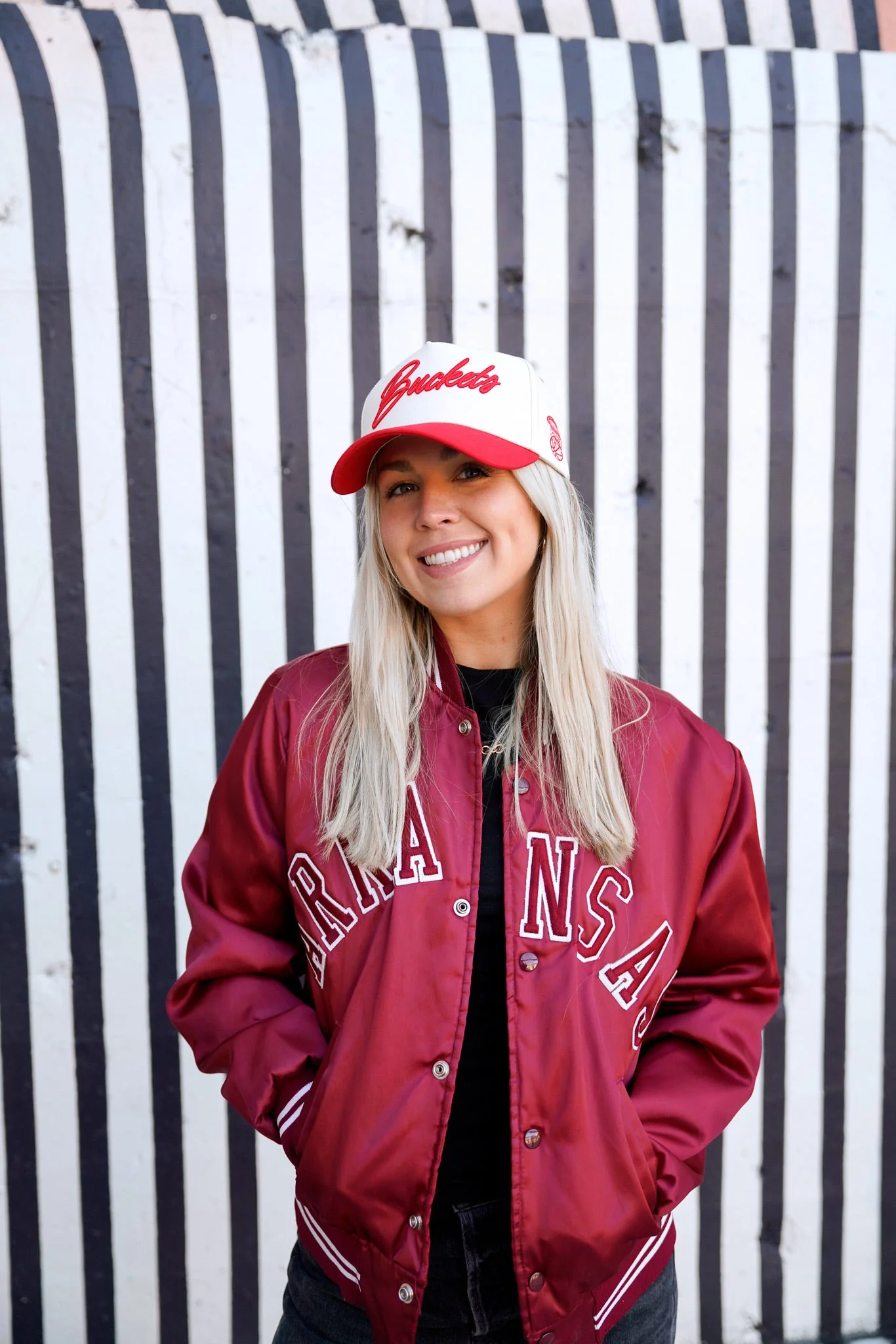 Buckets - Red Vintage Trucker Hat - Image 11