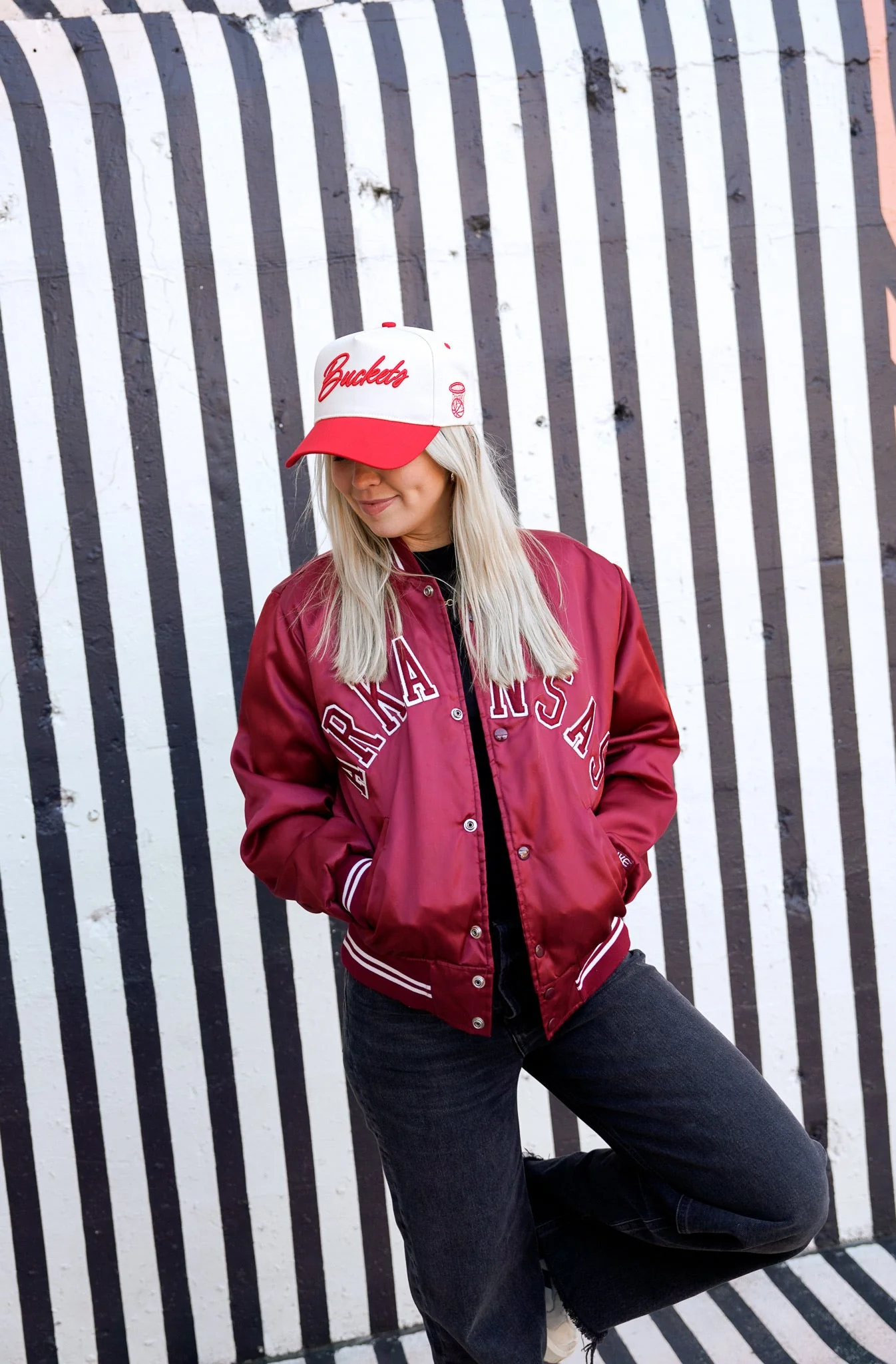 Buckets - Red Vintage Trucker Hat - Image 13