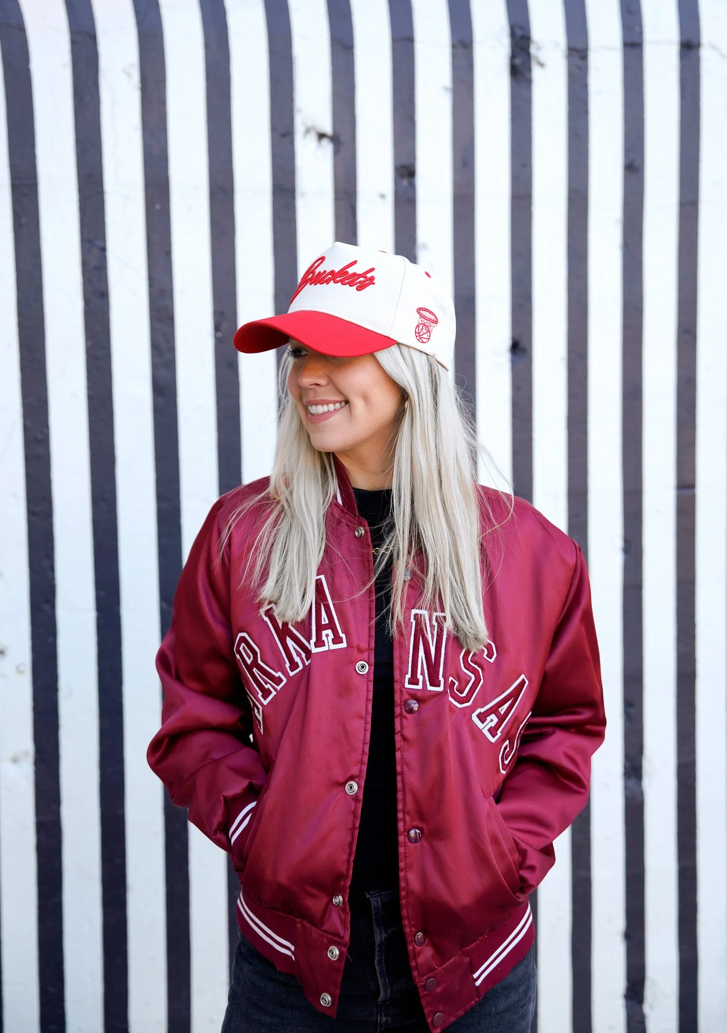 Buckets - Red Vintage Trucker Hat - Image 5