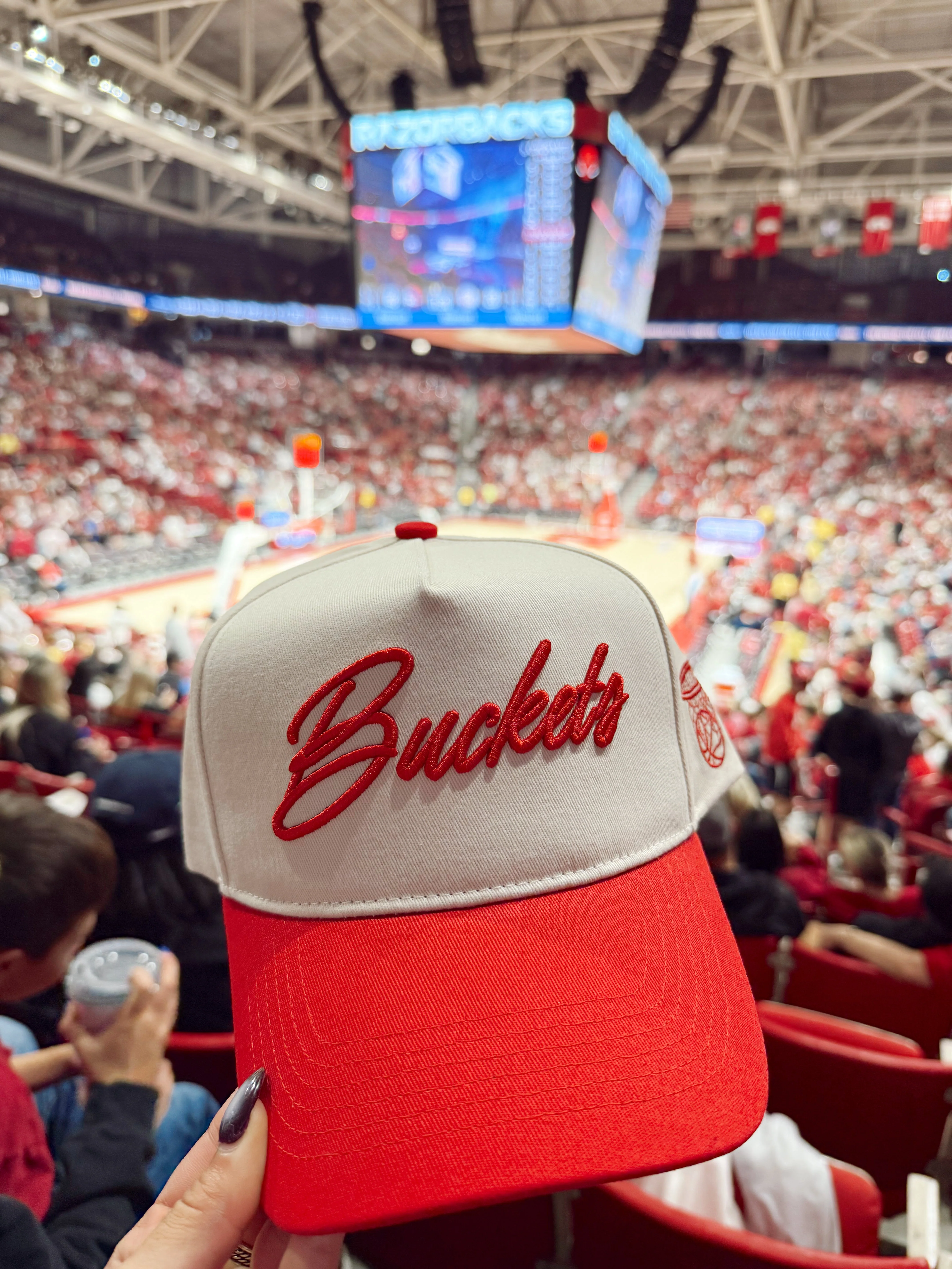 Buckets - Red Vintage Trucker Hat - Image 7