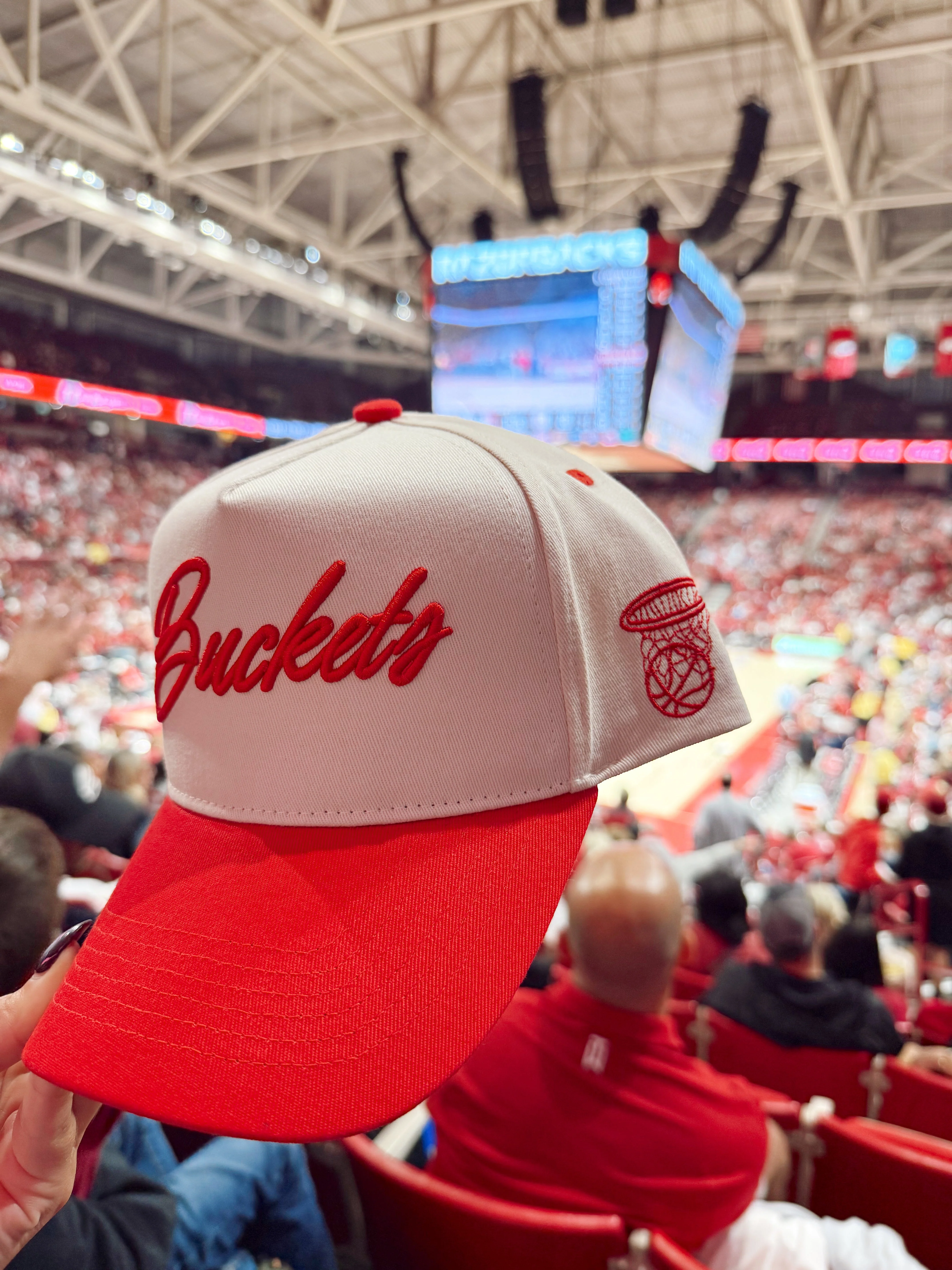 Buckets - Red Vintage Trucker Hat - Image 8