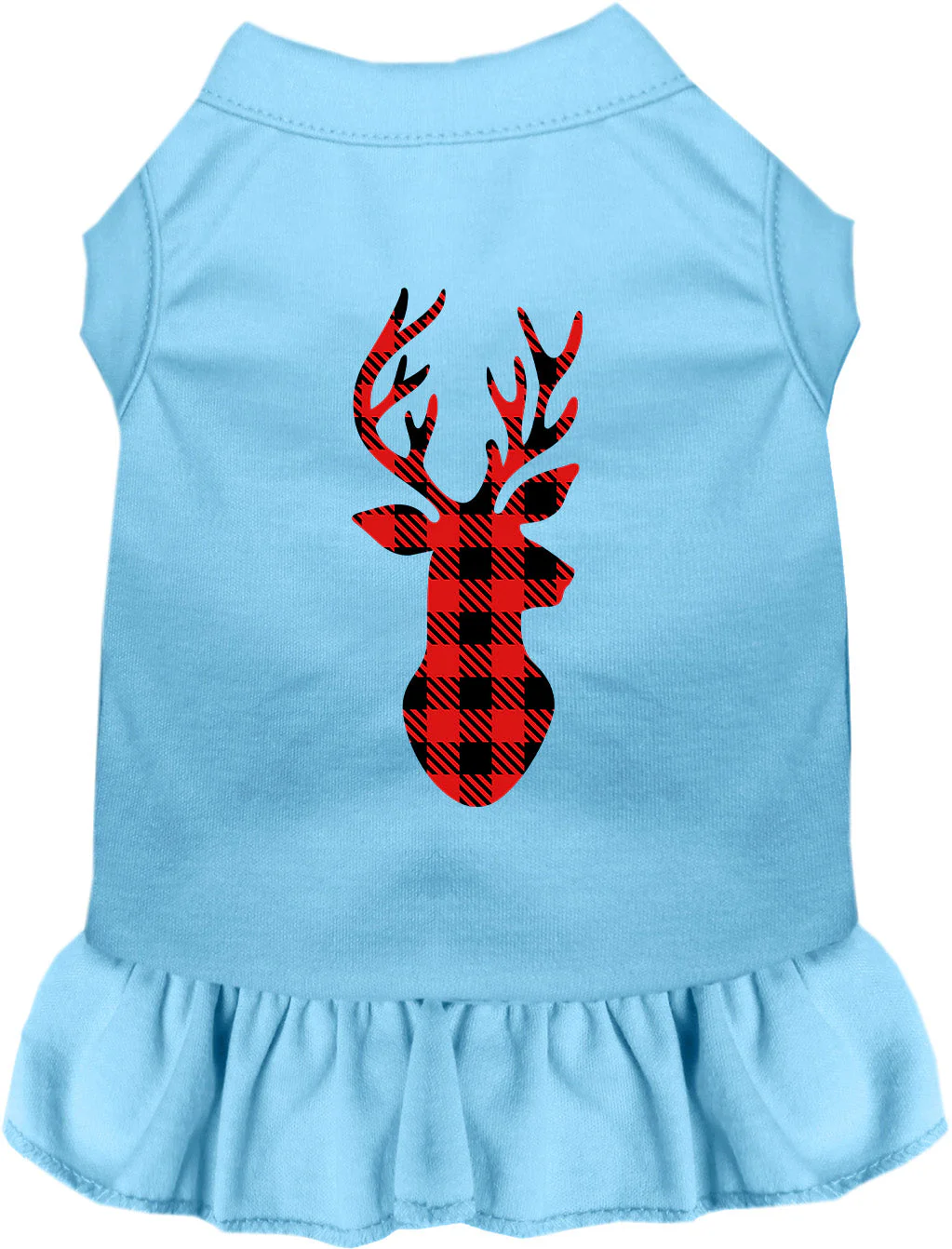 Buffalo Check Christmas Deer Pet Dress - Image 3