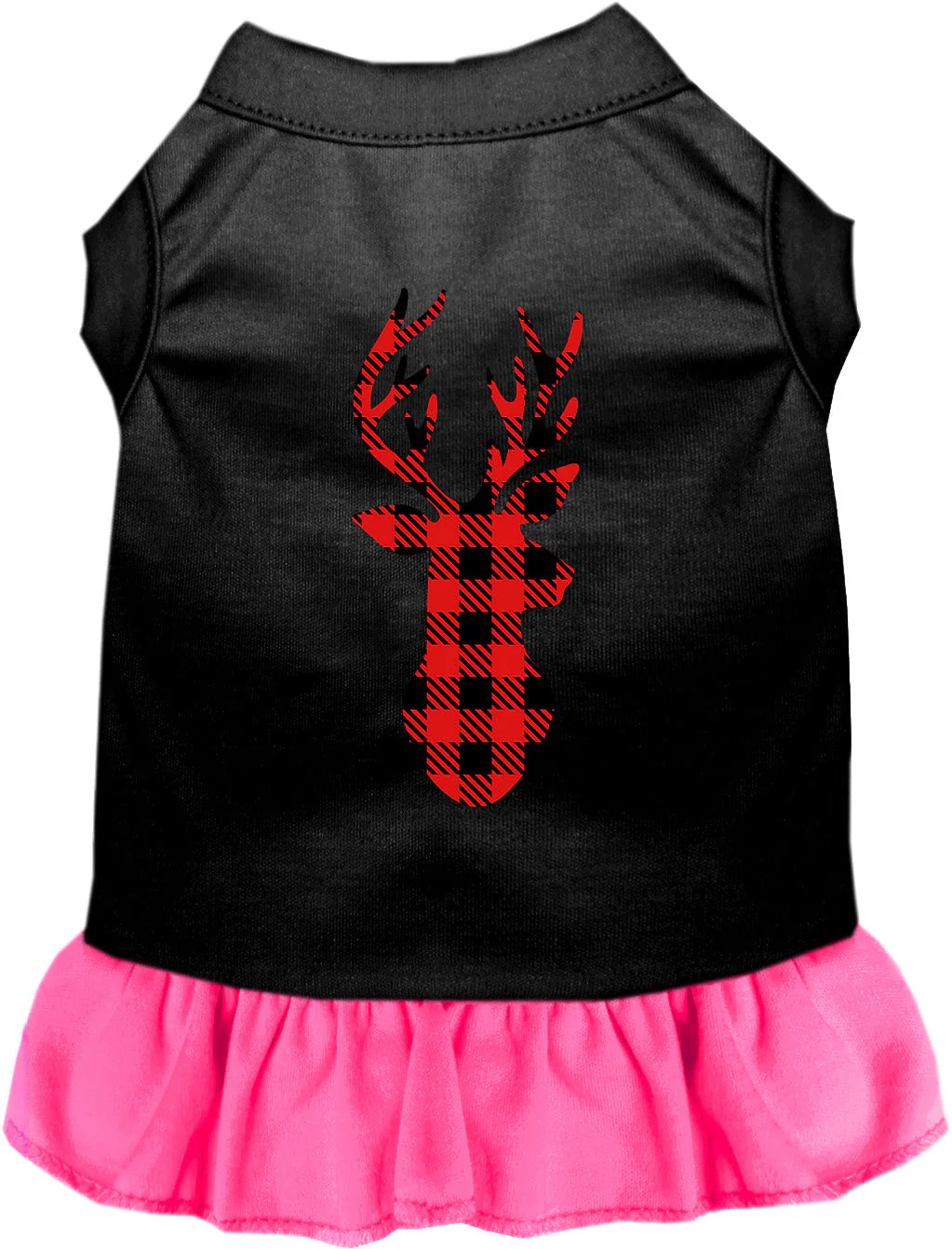 Buffalo Check Christmas Deer Pet Dress - Image 4