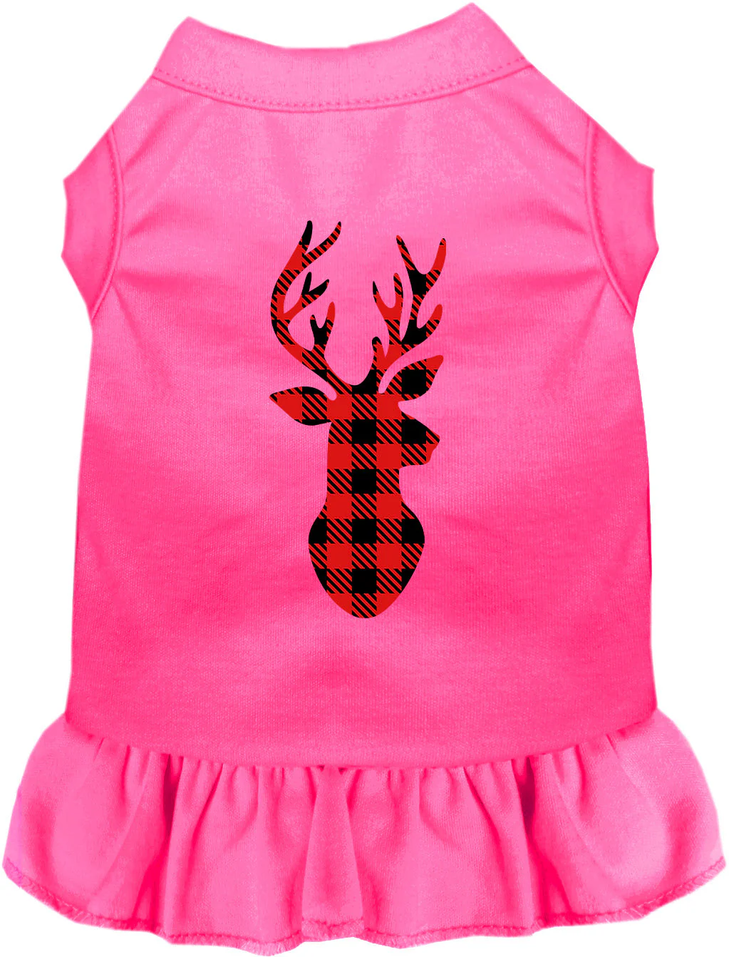 Buffalo Check Christmas Deer Pet Dress - Image 7