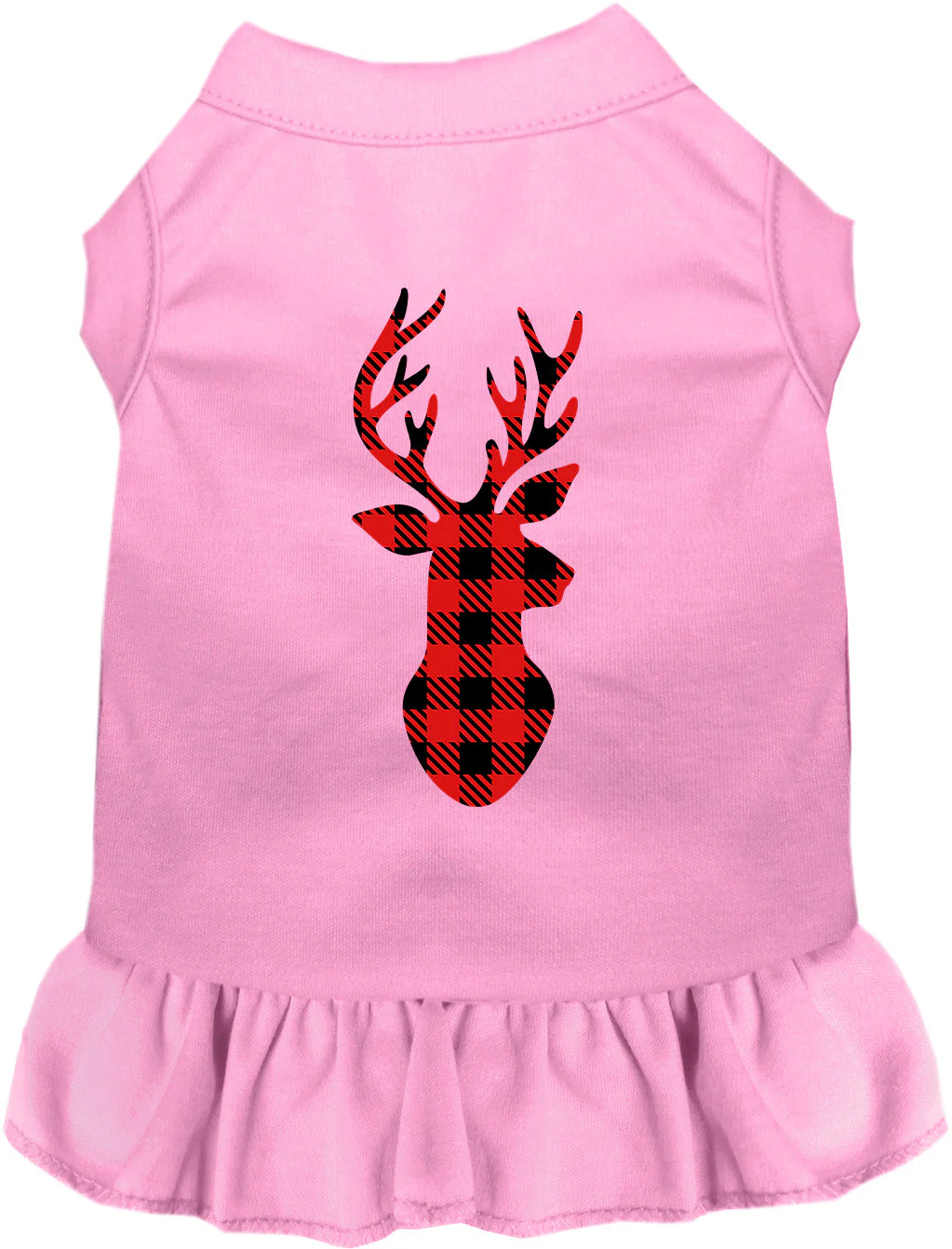 Buffalo Check Christmas Deer Pet Dress - Image 8