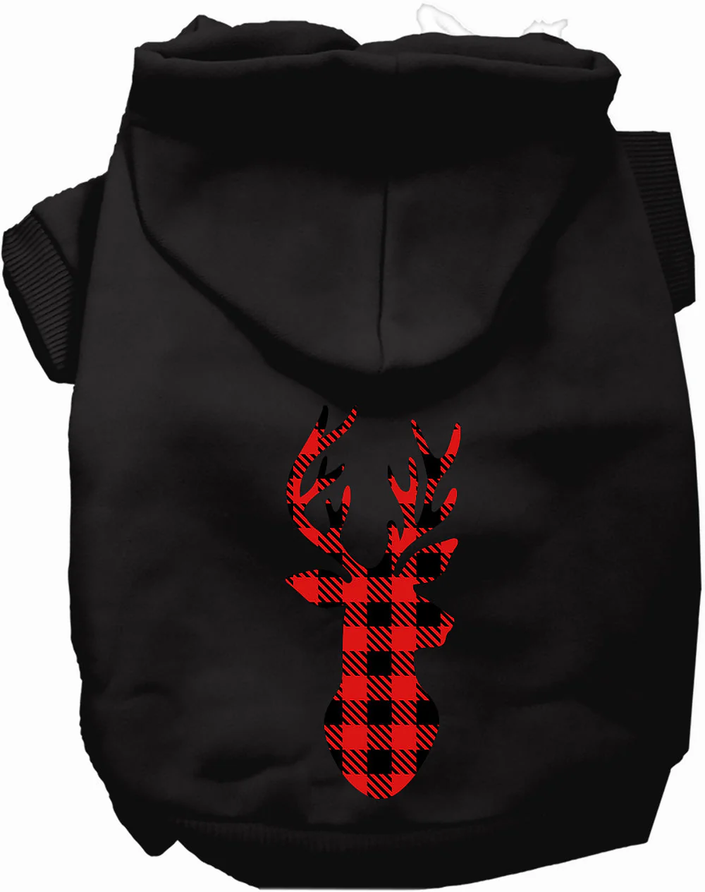 Buffalo Check Deer Pet Hoodie - Image 3