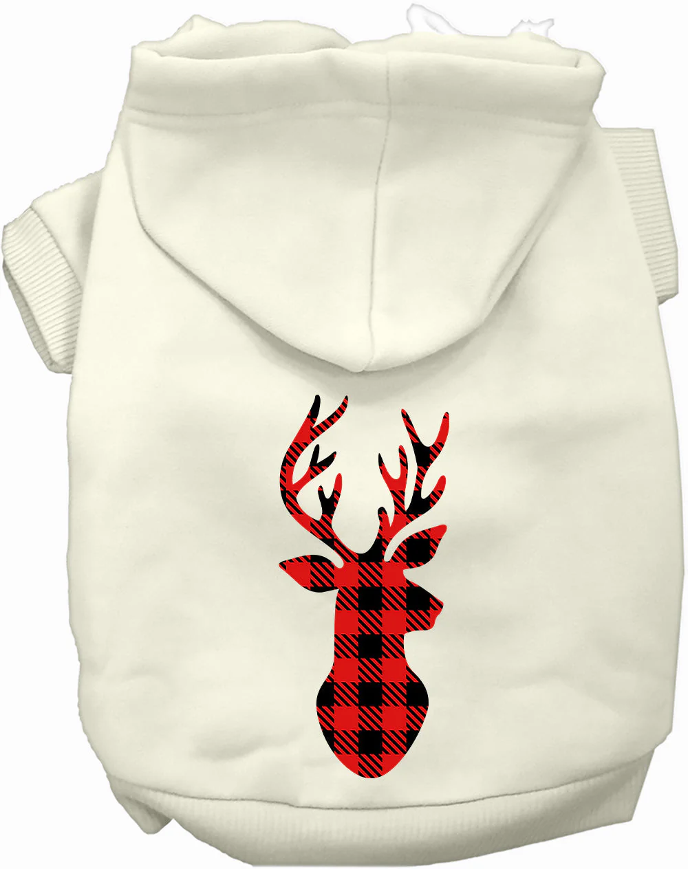 Buffalo Check Deer Pet Hoodie - Image 6