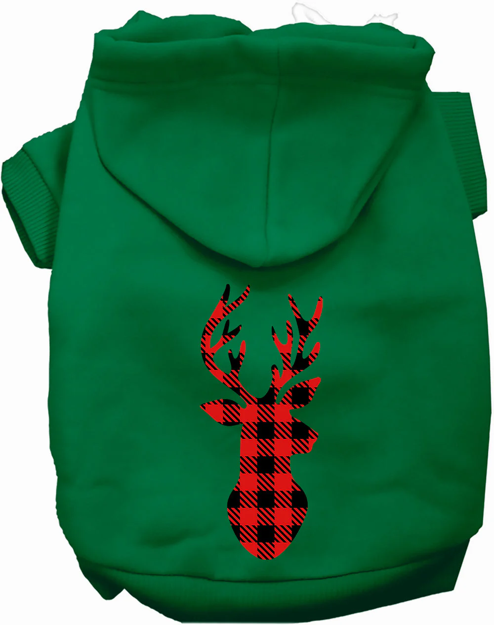 Buffalo Check Deer Pet Hoodie - Image 7