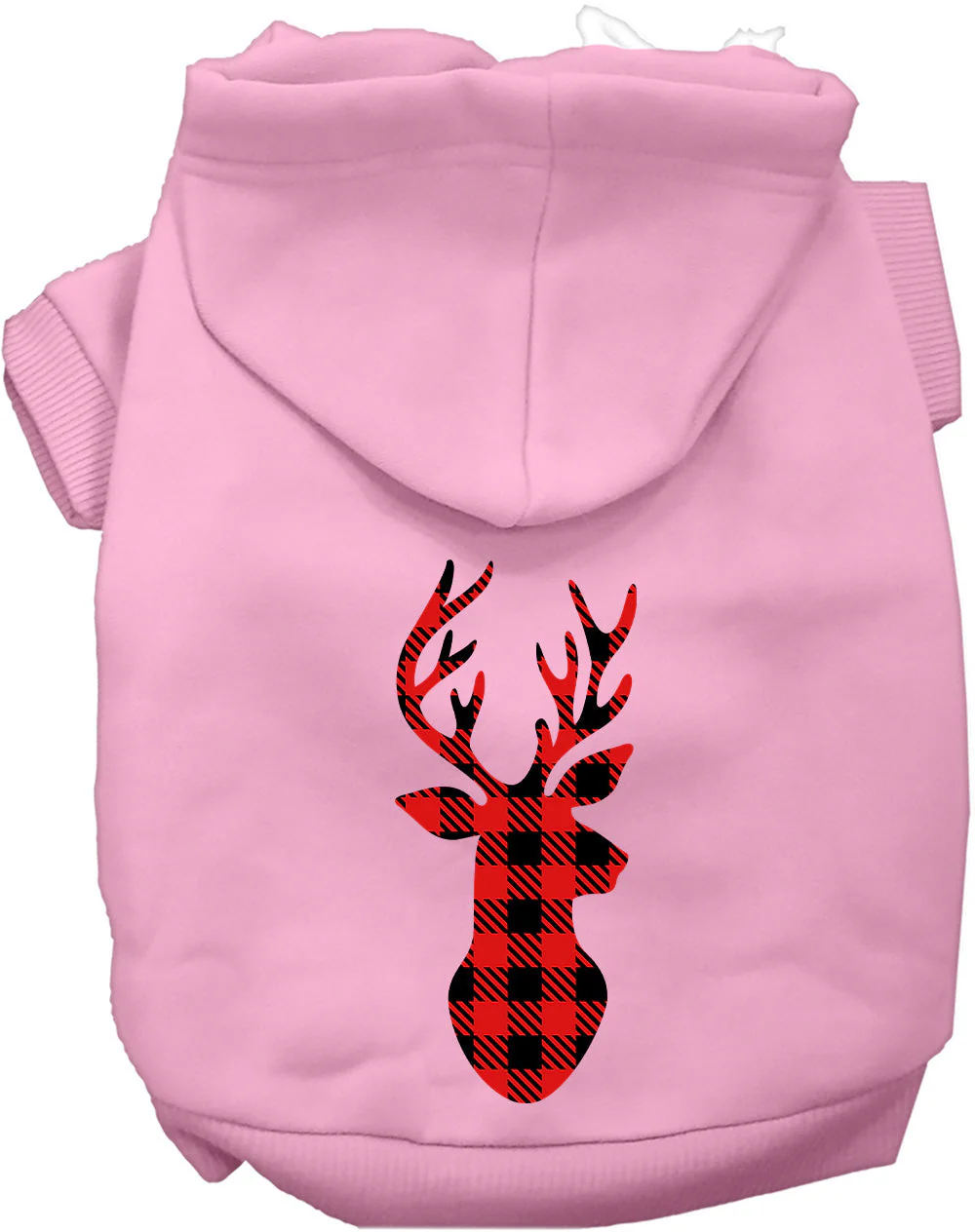 Buffalo Check Deer Pet Hoodie - Image 8