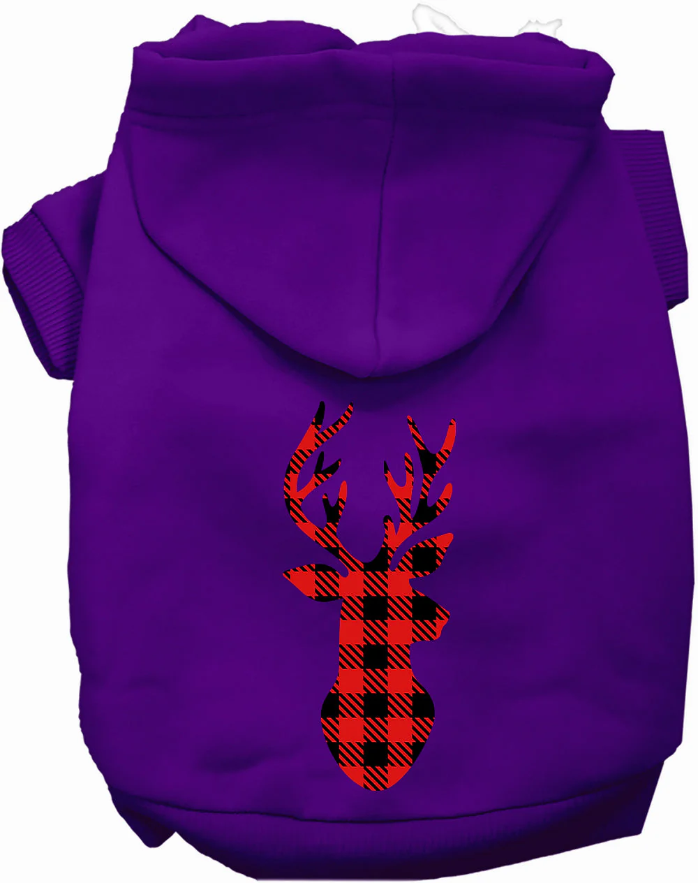 Buffalo Check Deer Pet Hoodie - Image 9