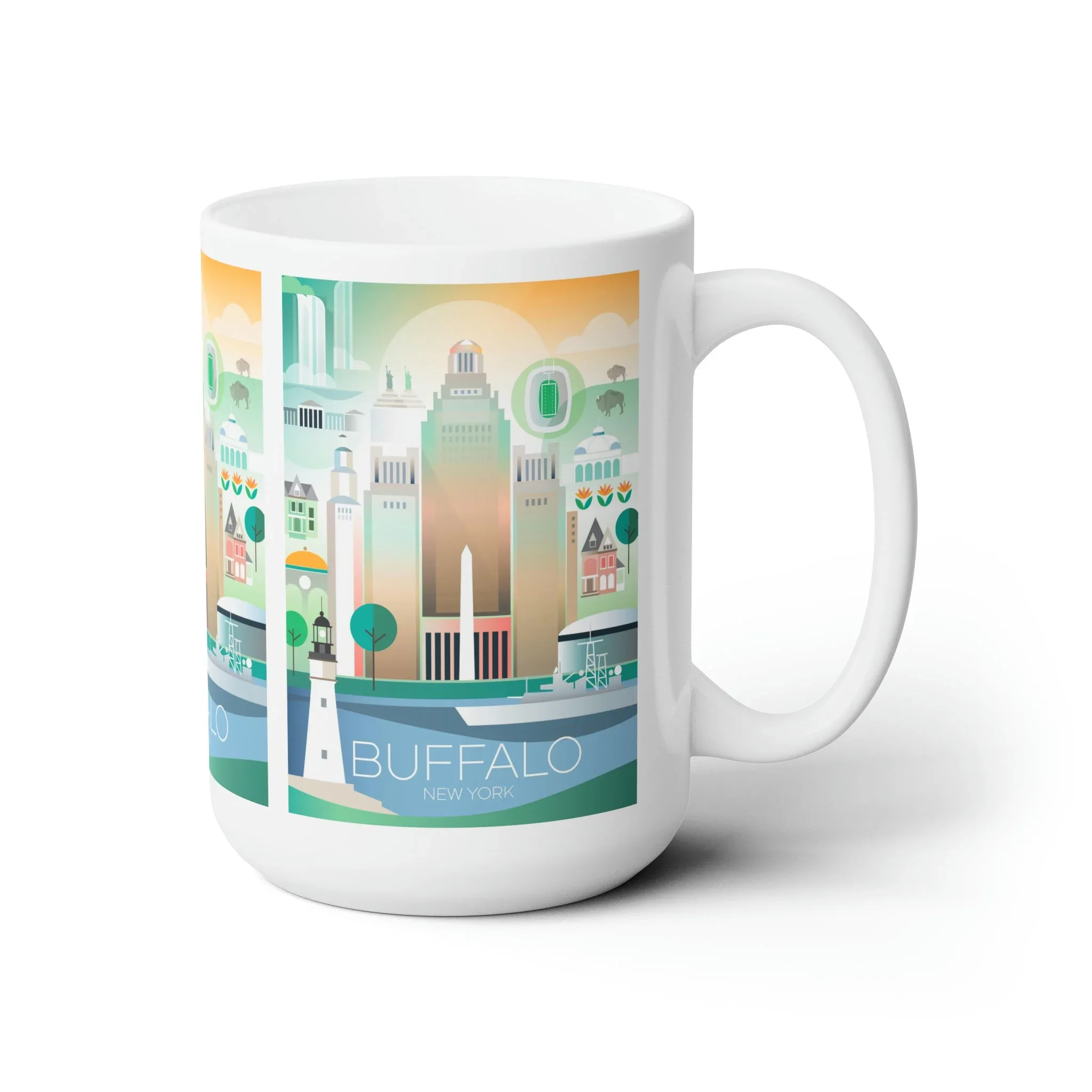 Buffalo, New York Ceramic Mug 11oz or 15oz - Image 3