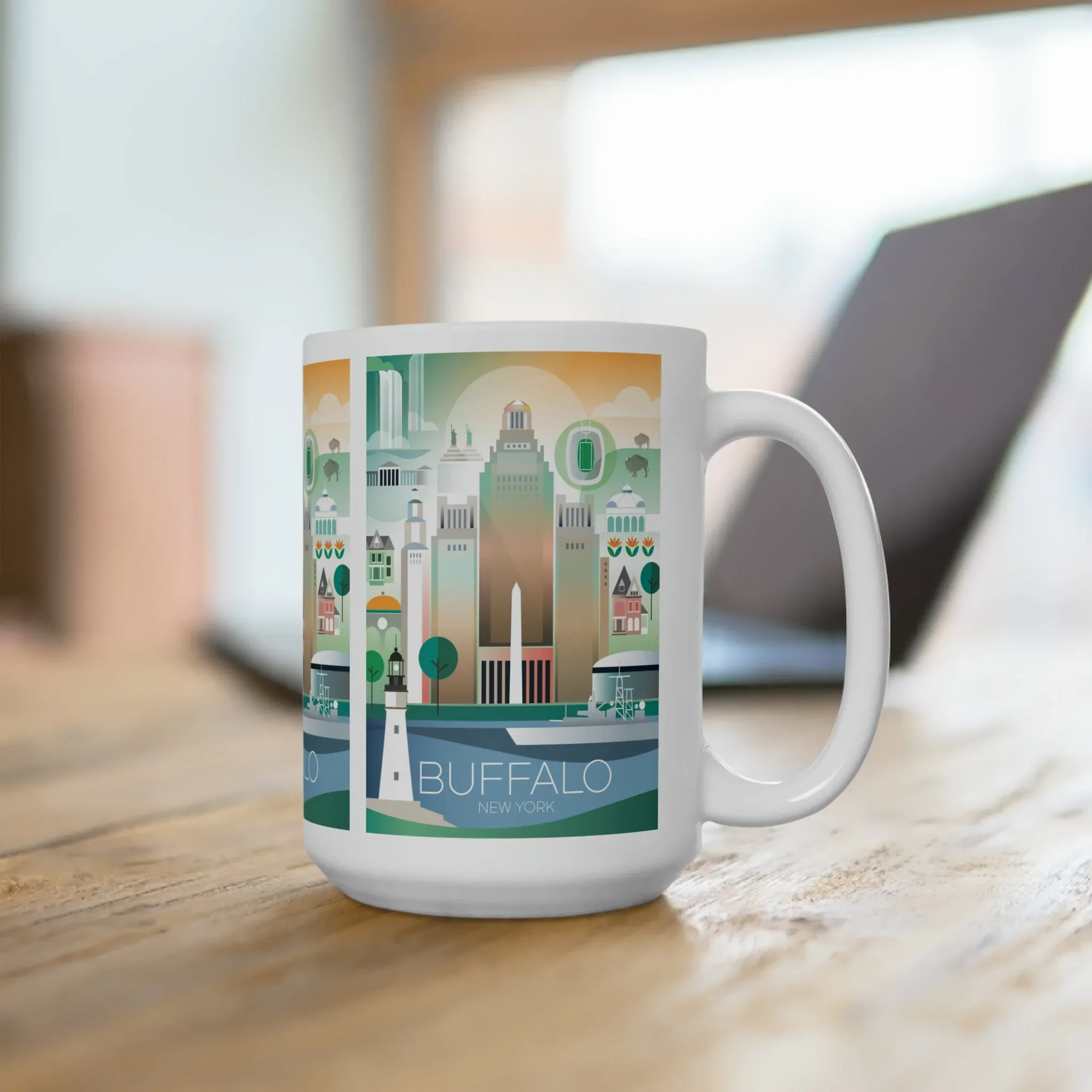 Buffalo, New York Ceramic Mug 11oz or 15oz - Image 4