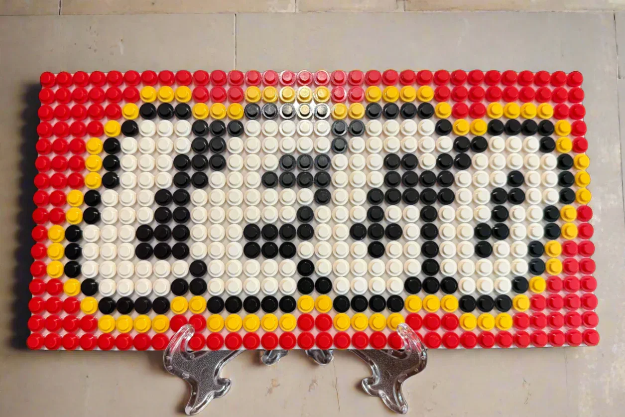 Build-It-Yourself LEGO Logo Sign Kit – 16x32 Studs | Includes Baseplate, Bricks & Instructions - Image 2
