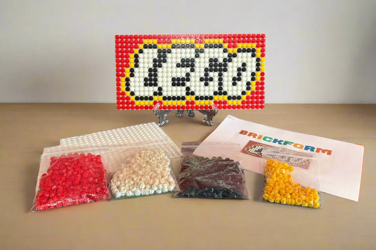 Build-It-Yourself LEGO Logo Sign Kit – 16x32 Studs | Includes Baseplate, Bricks & Instructions - Image 3