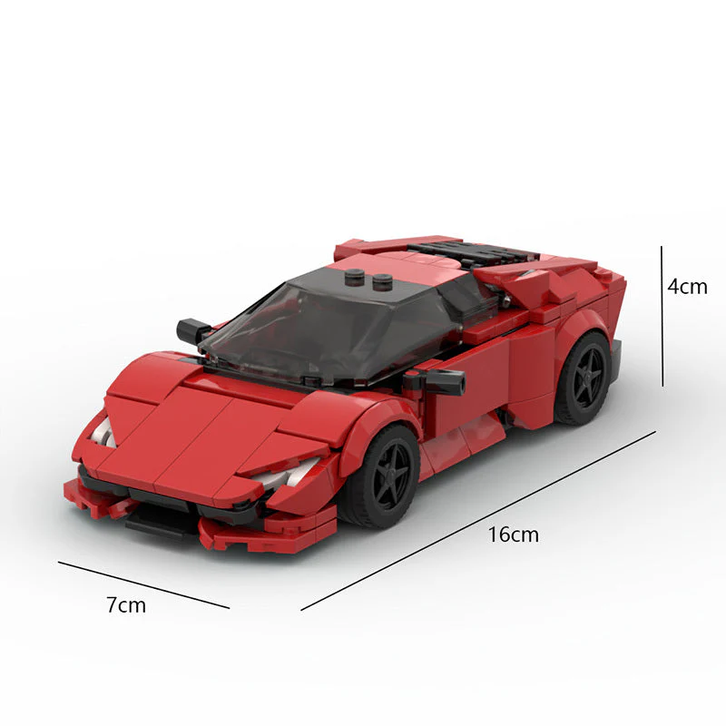 Building Block Puzzle Assembling Parts Package Racing Model - Image 2