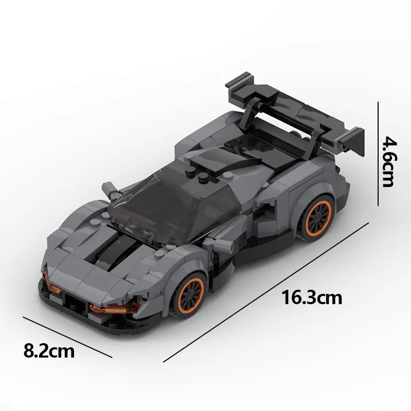 Building Block Toy Creative Super Sports Car Speed8 Grid Model - Image 6