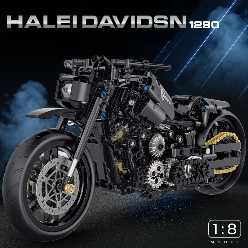 Building Blocks Motorcycle Toy Model Table Ornaments - Image 2