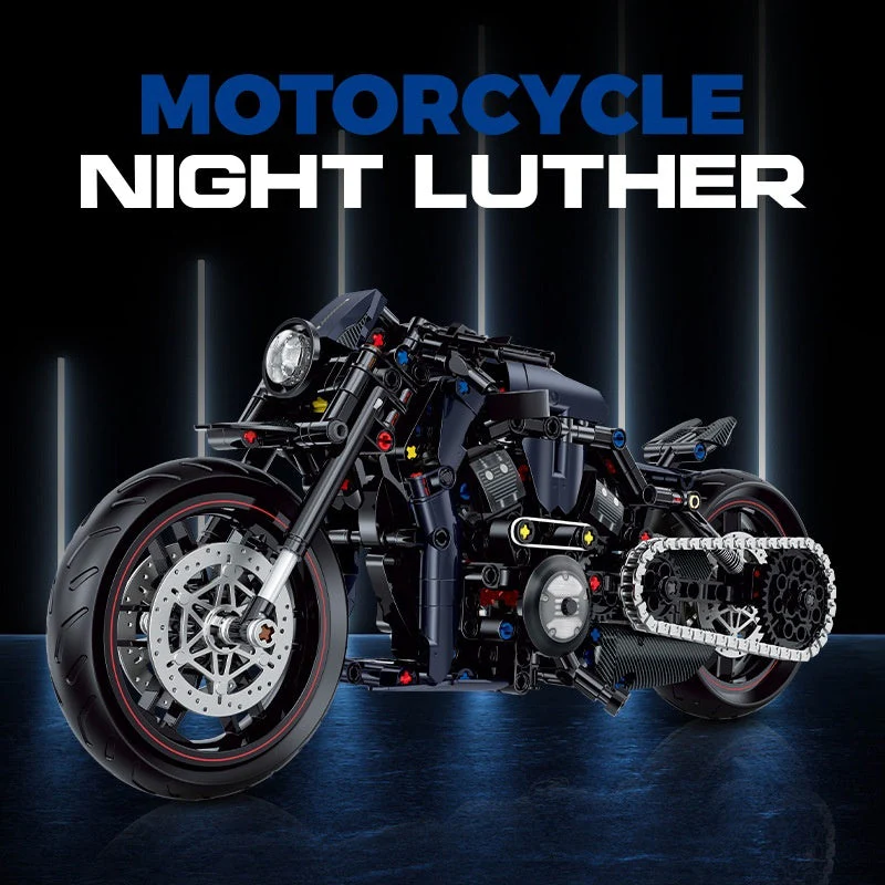 Building Blocks Motorcycle Toy Model Table Ornaments - Image 3