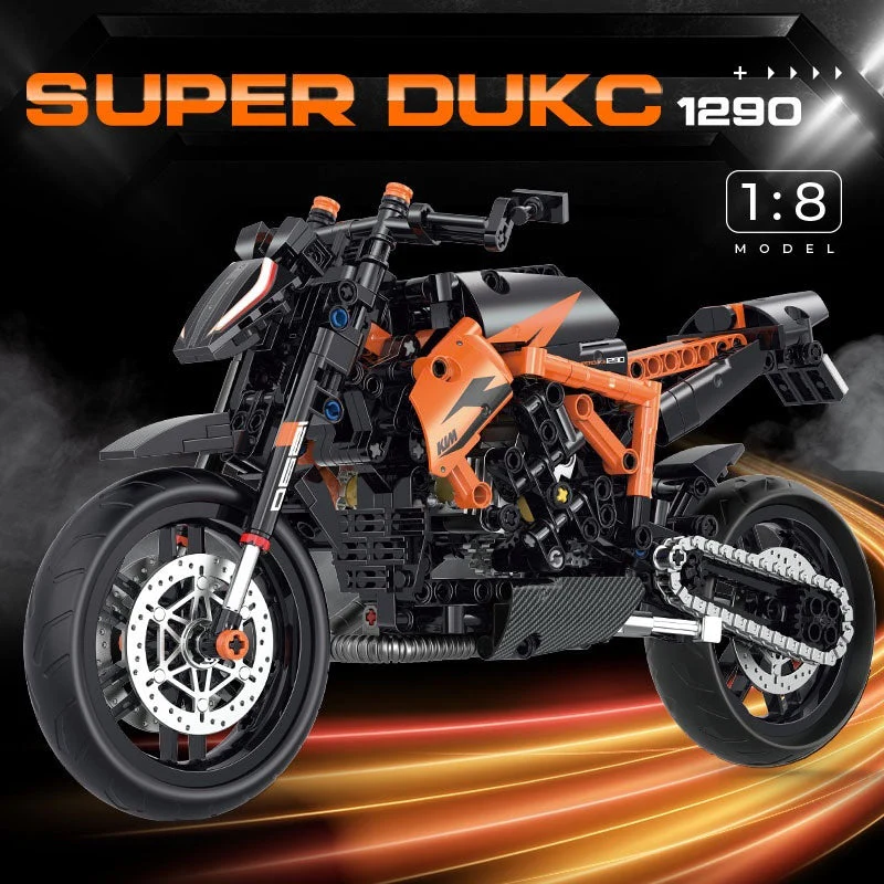 Building Blocks Motorcycle Toy Model Table Ornaments - Image 4