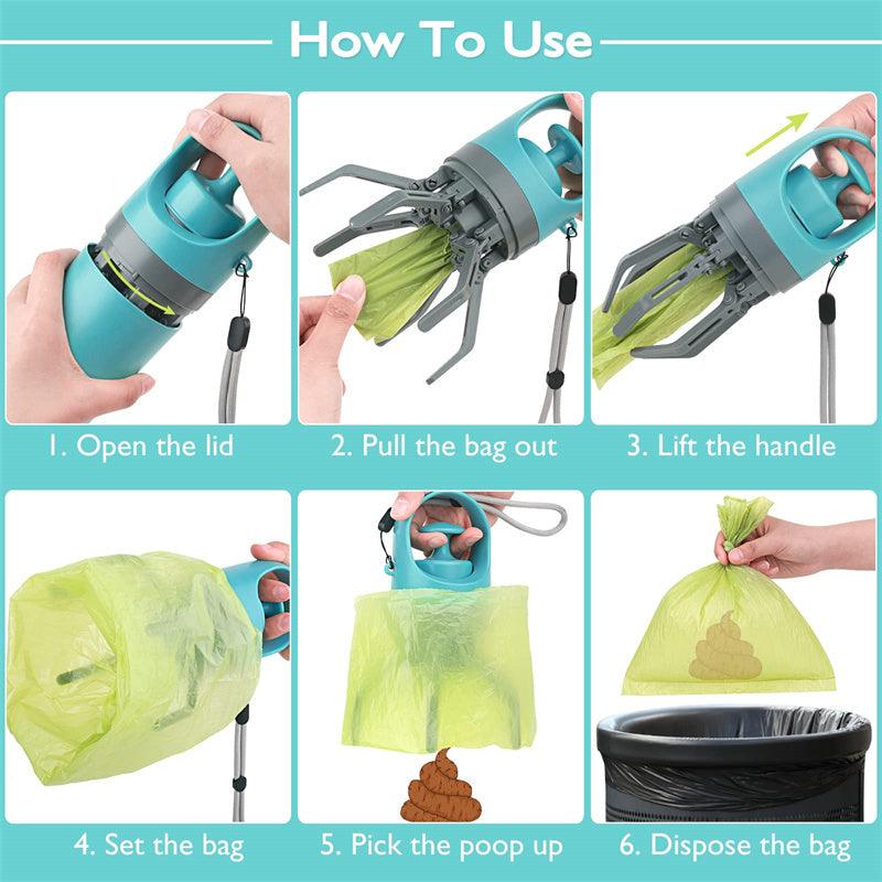Built-in Poop Bag Pet Pooper Scooper - Image 7
