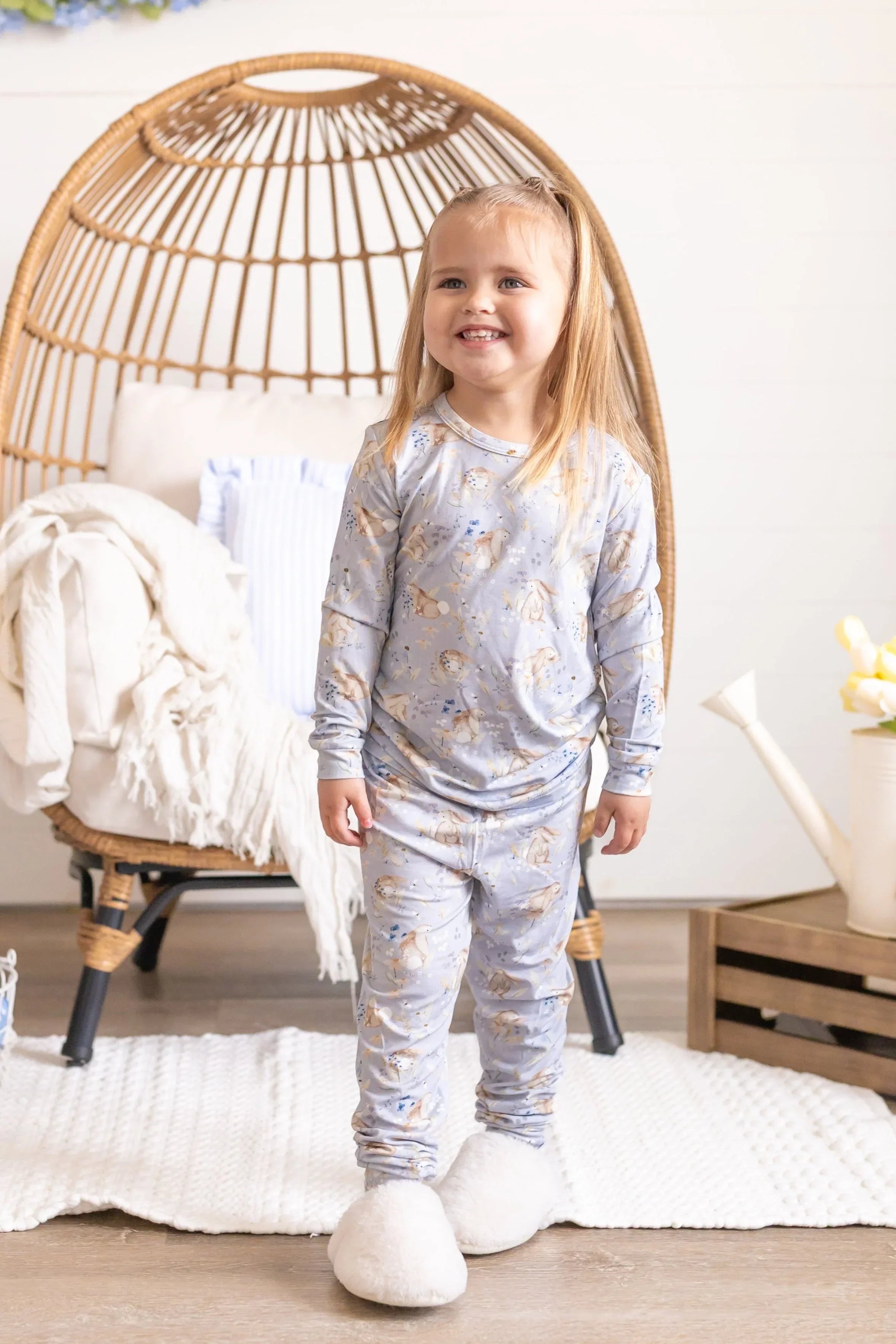 Bunny Blossoms 2pc Bamboo Pajamas - Image 10