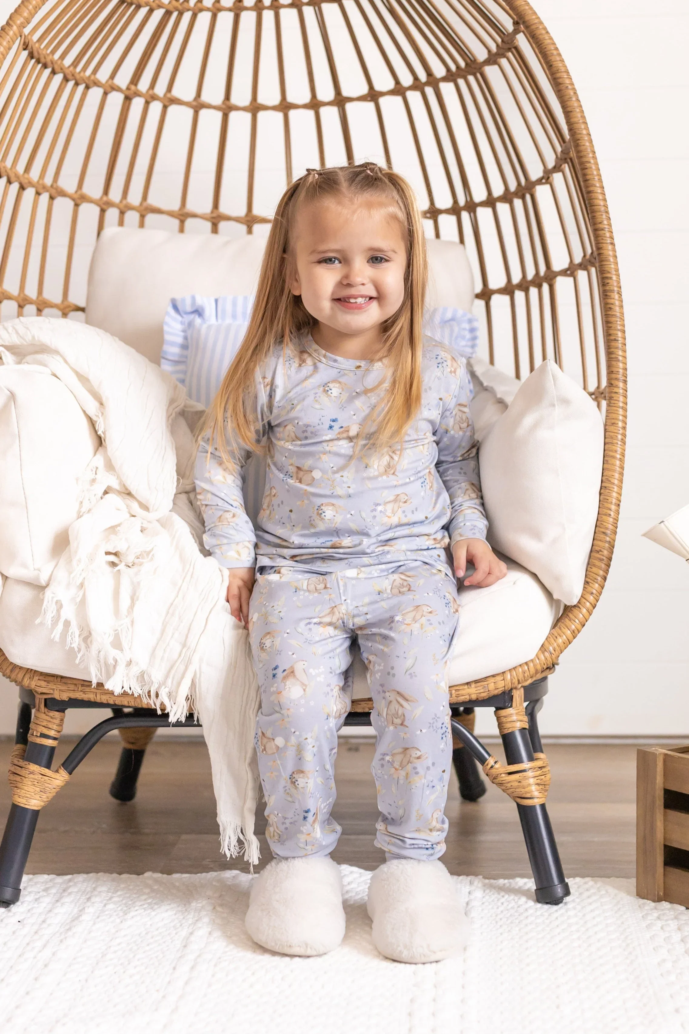 Bunny Blossoms 2pc Bamboo Pajamas - Image 11