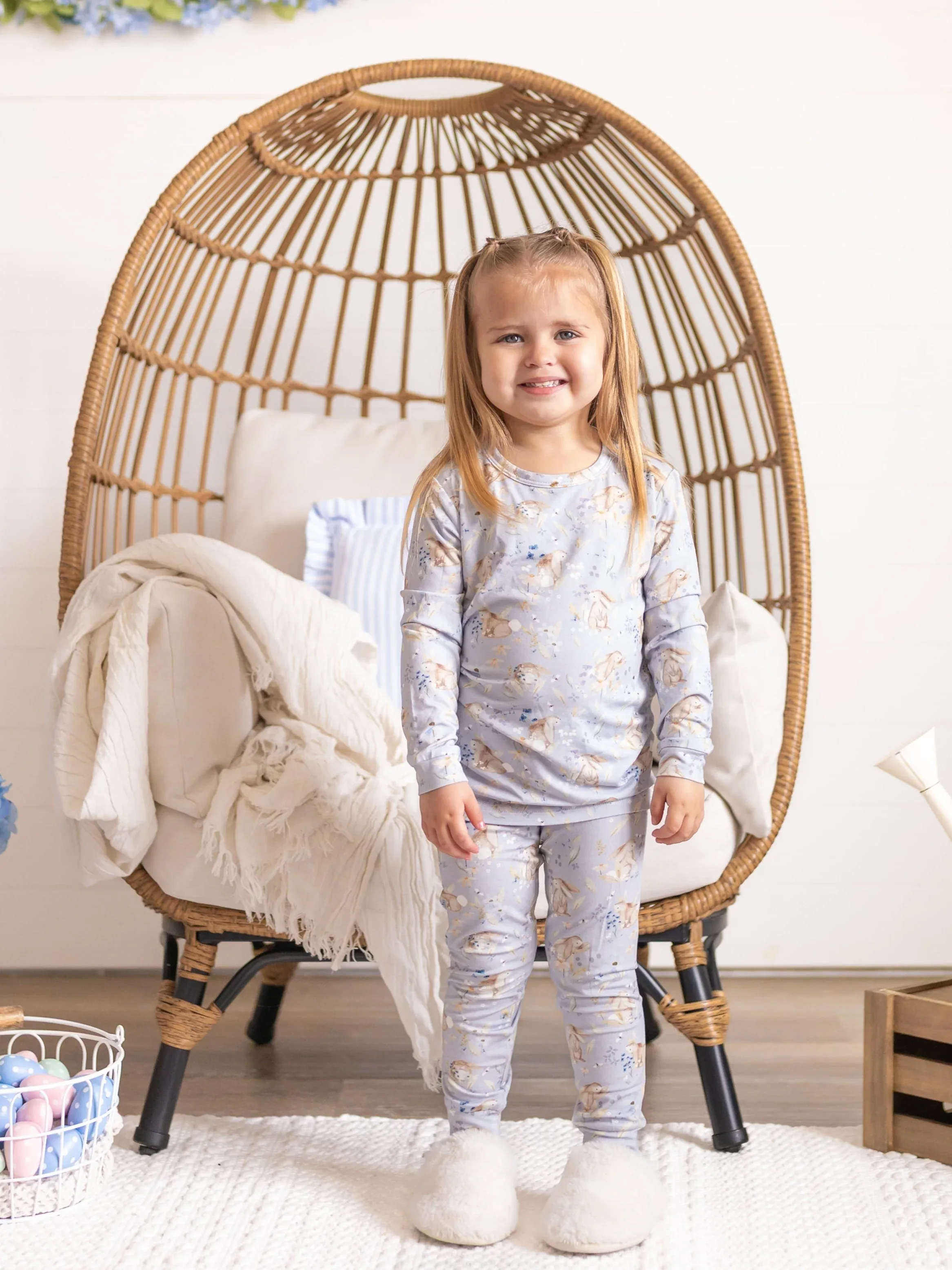 Bunny Blossoms 2pc Bamboo Pajamas - Image 13