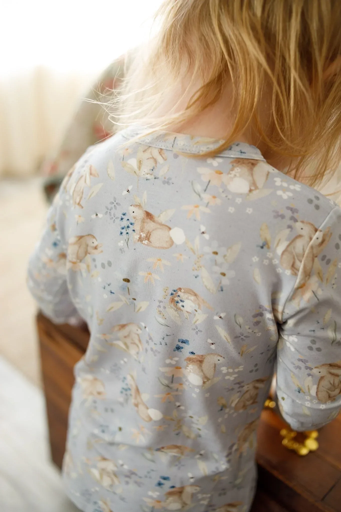 Bunny Blossoms 2pc Bamboo Pajamas - Image 2
