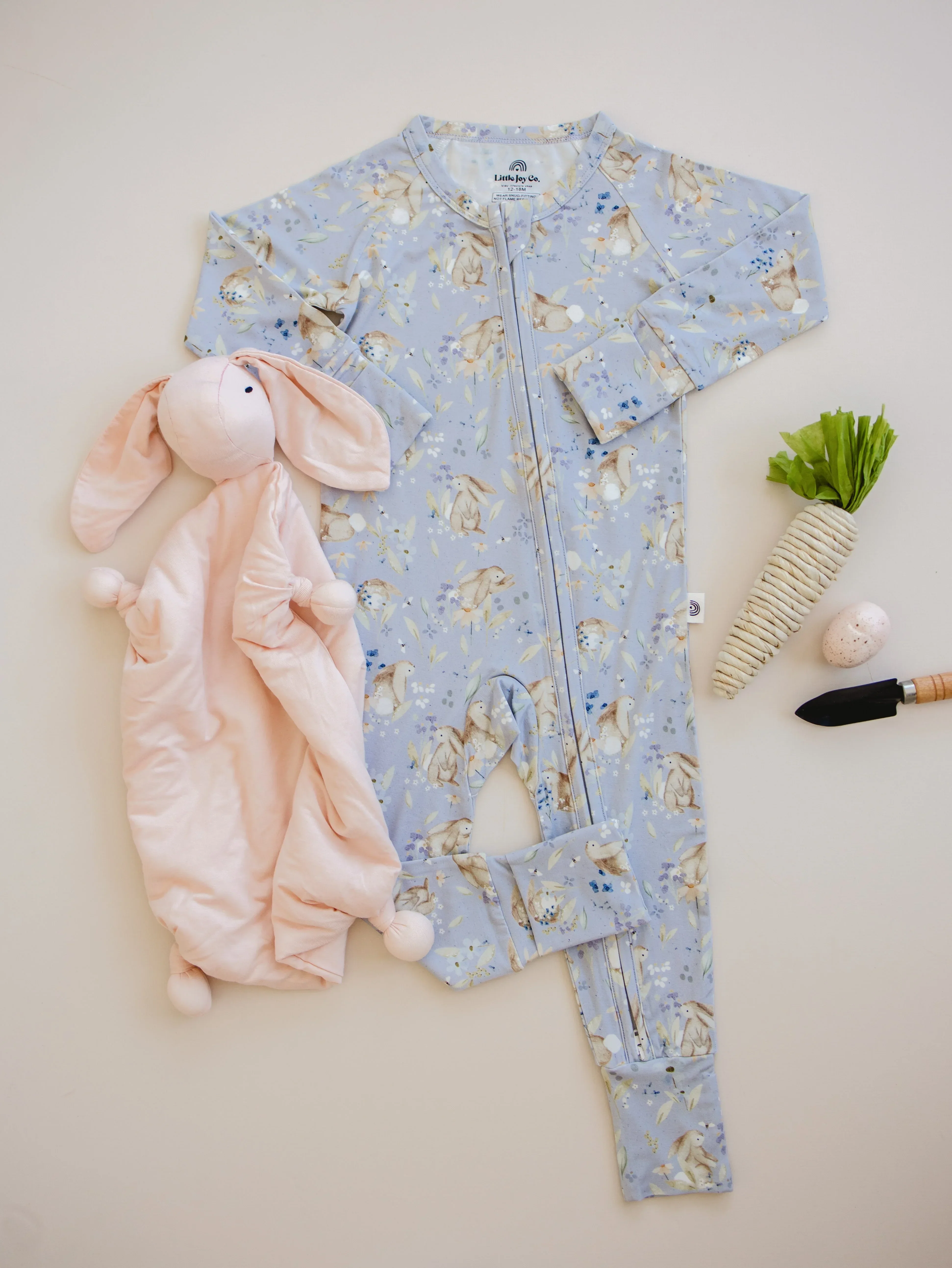 Bunny Blossoms Bamboo Zippy Pajamas - Image 2