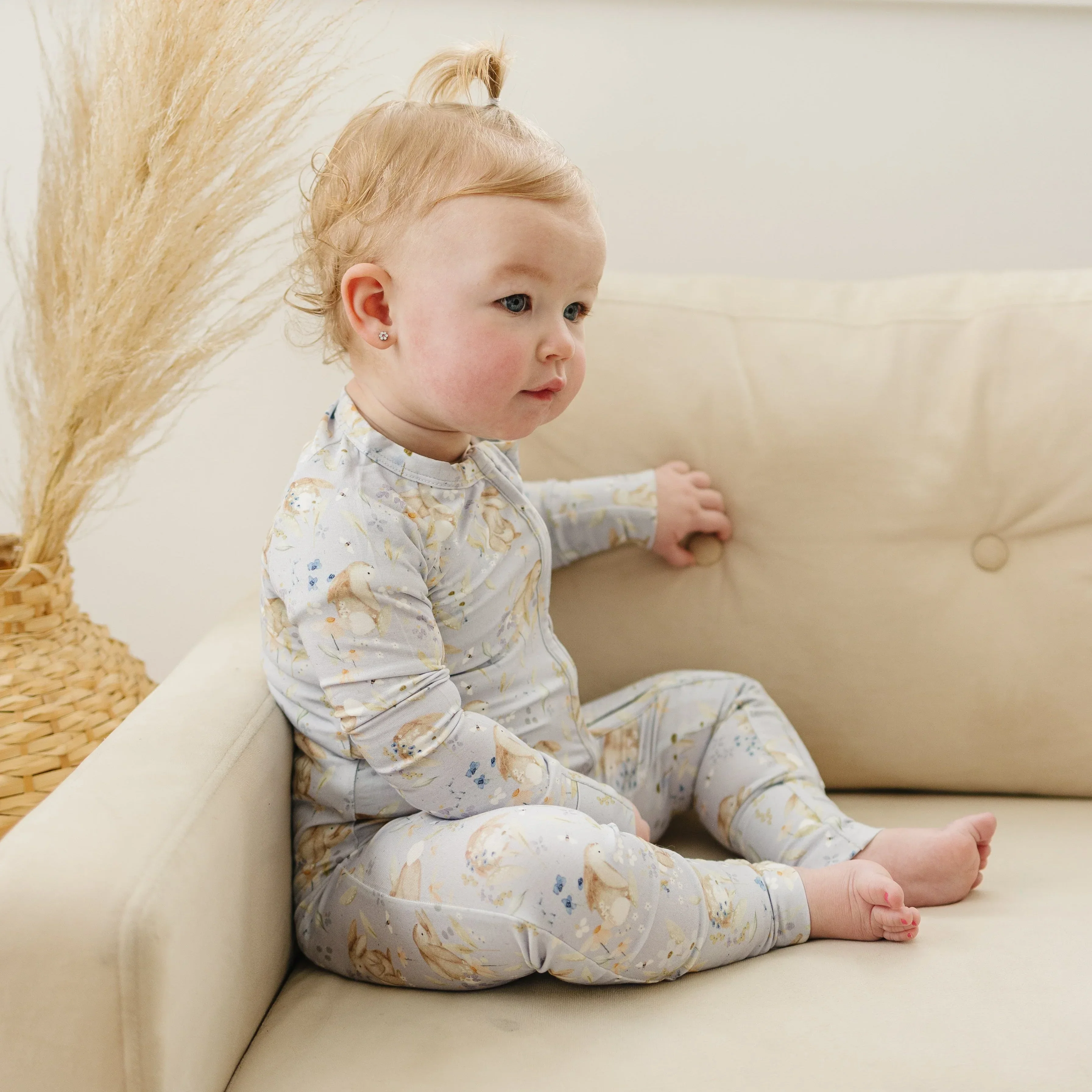 Bunny Blossoms Bamboo Zippy Pajamas - Image 8