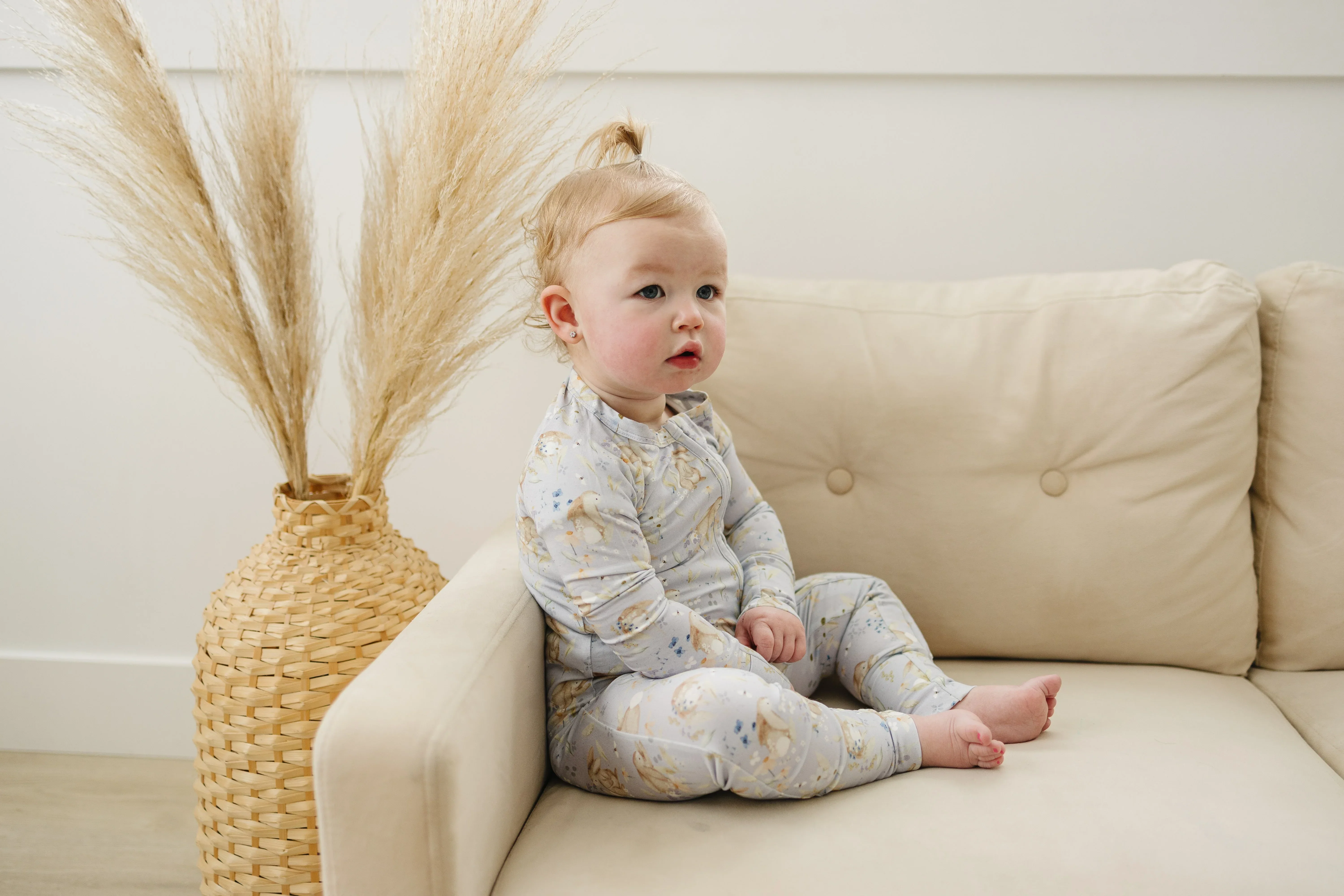Bunny Blossoms Bamboo Zippy Pajamas - Image 9