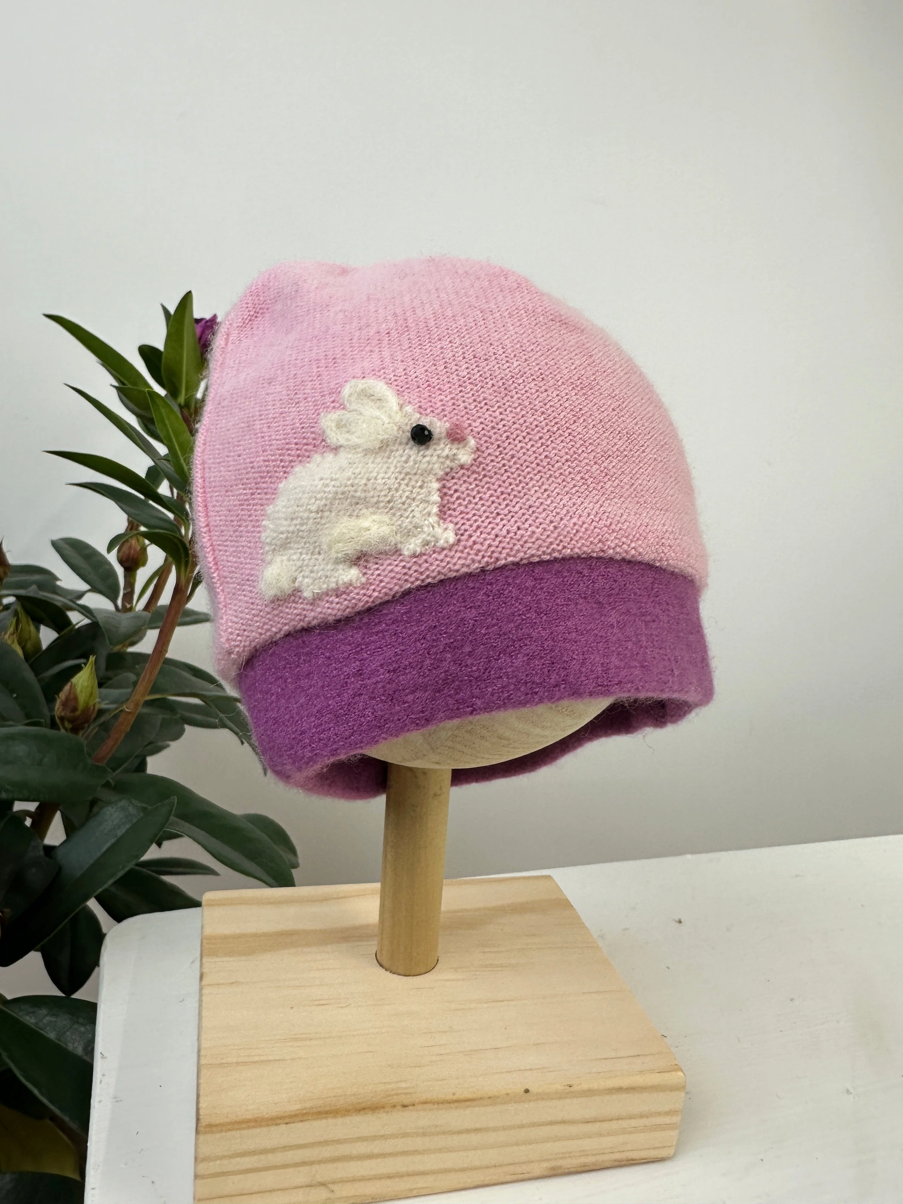 Bunny Cashmere Hat - Baby - Image 4