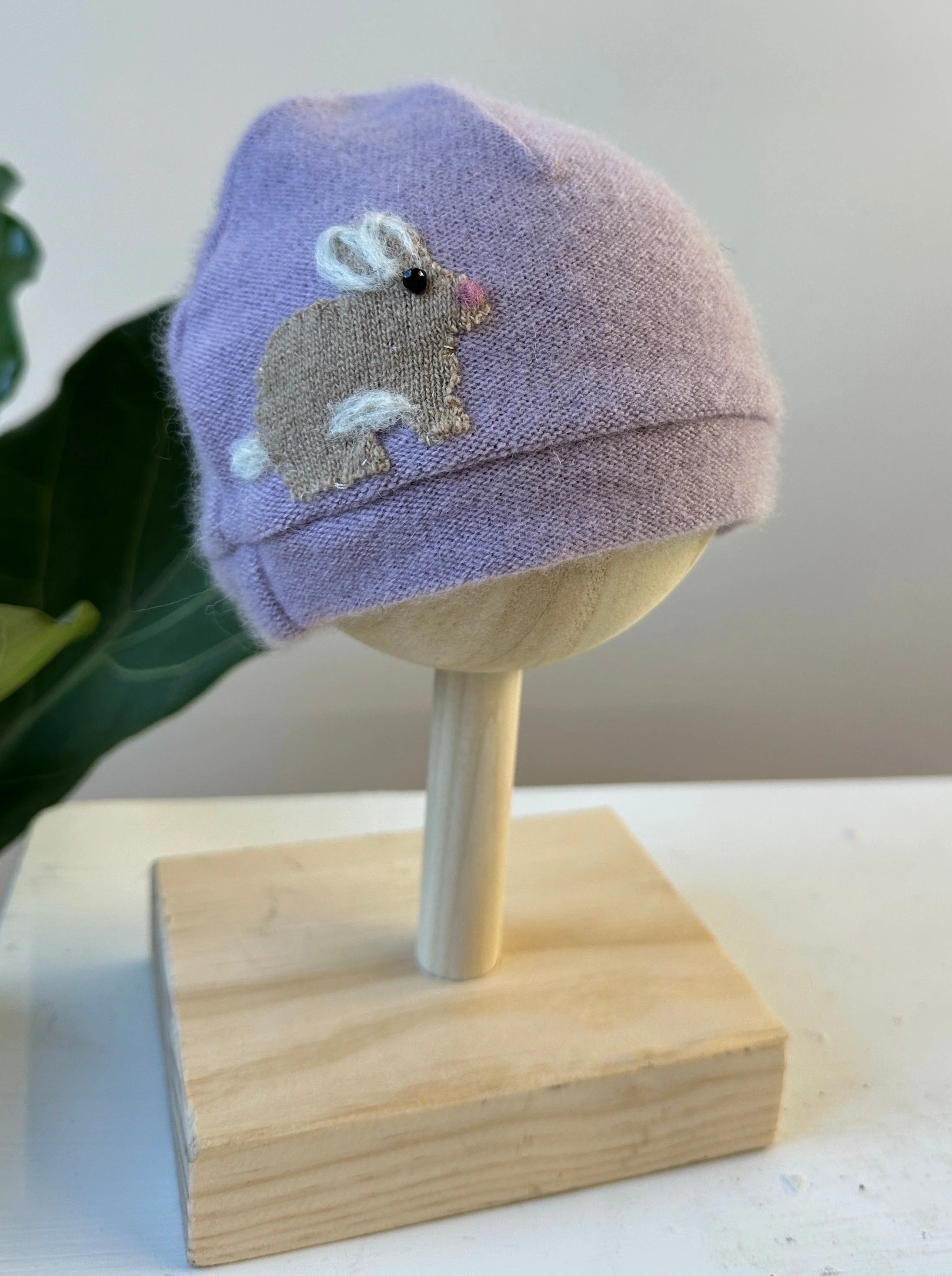 Bunny Cashmere Hat - Newborn - Image 2