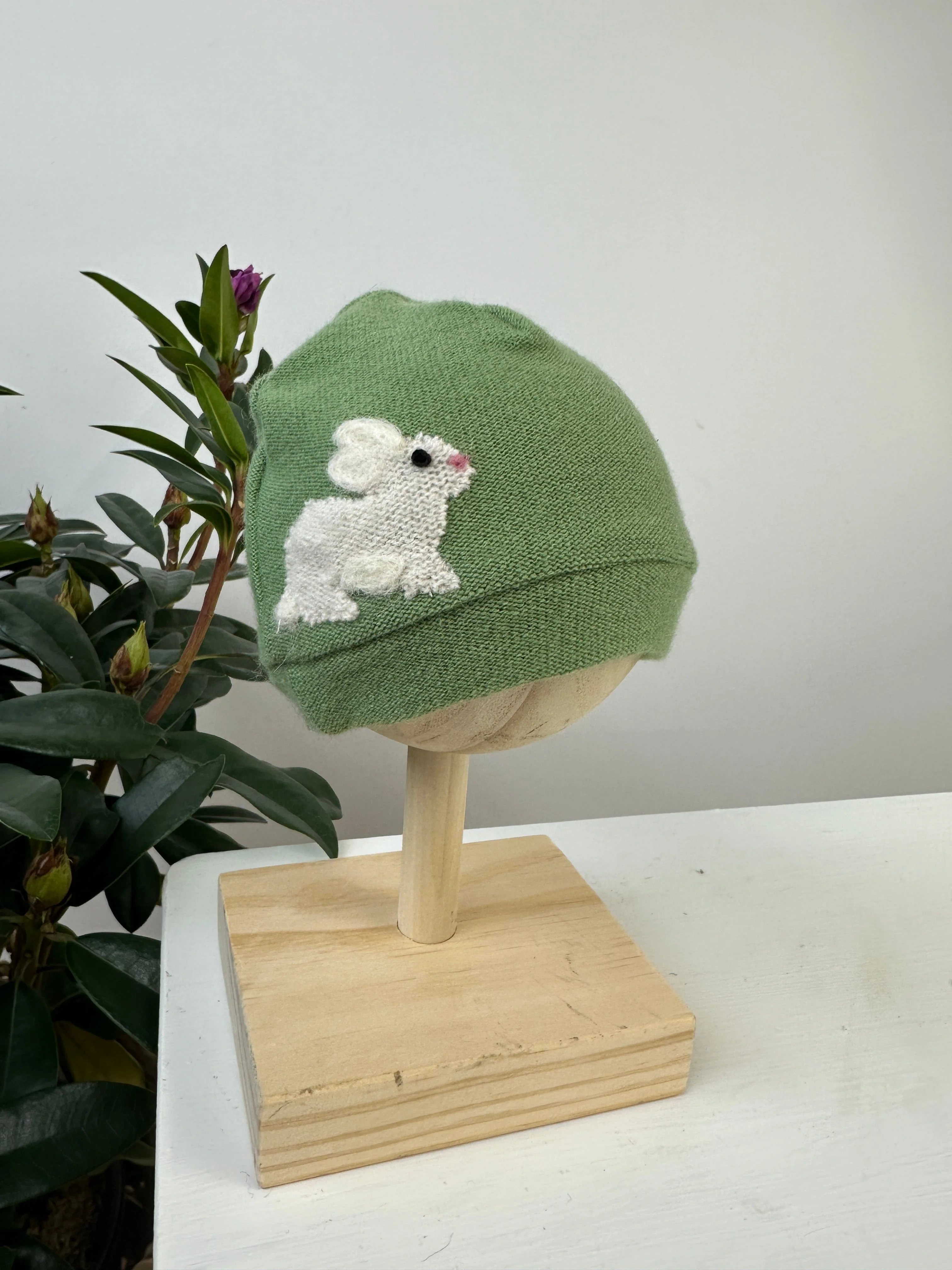 Bunny Cashmere Hat - Newborn - Image 5