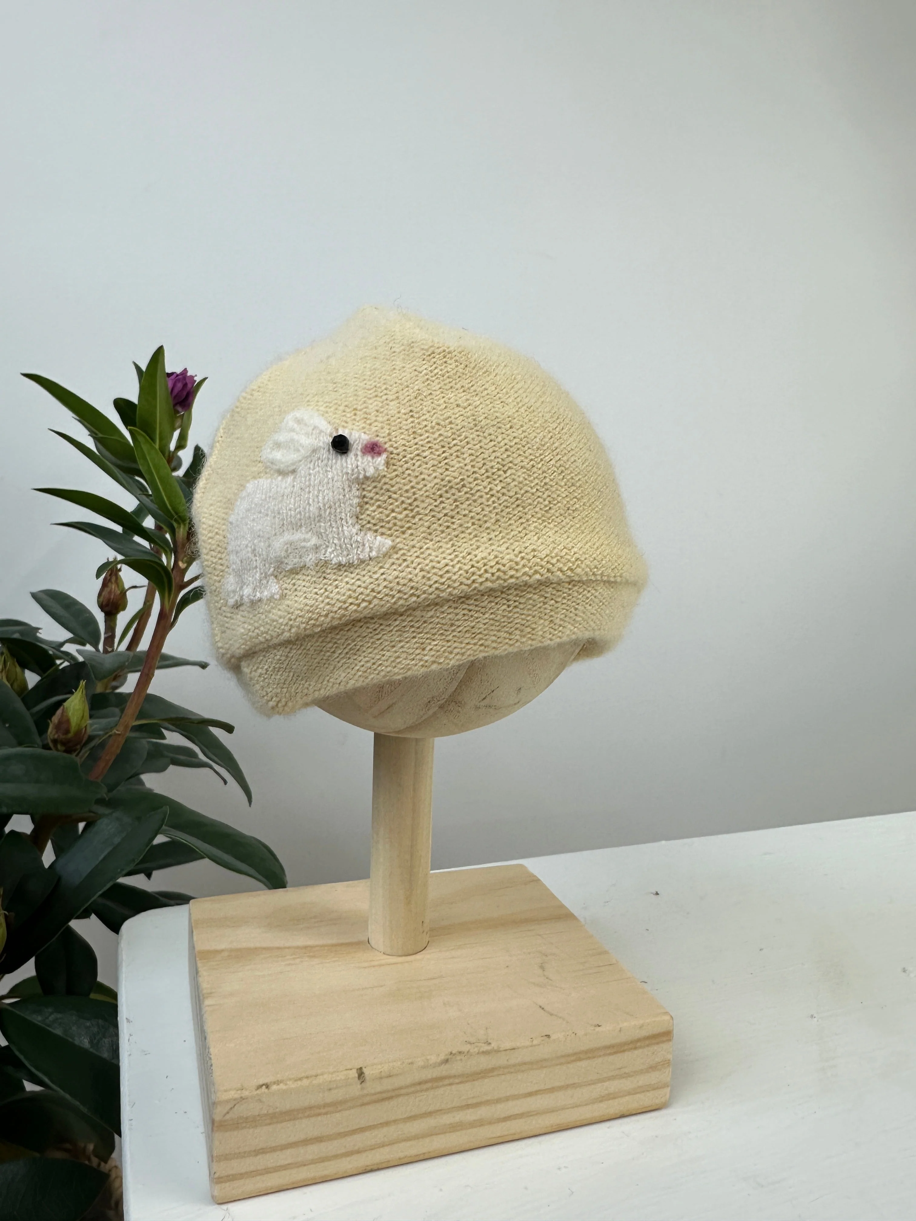 Bunny Cashmere Hat - Newborn - Image 6