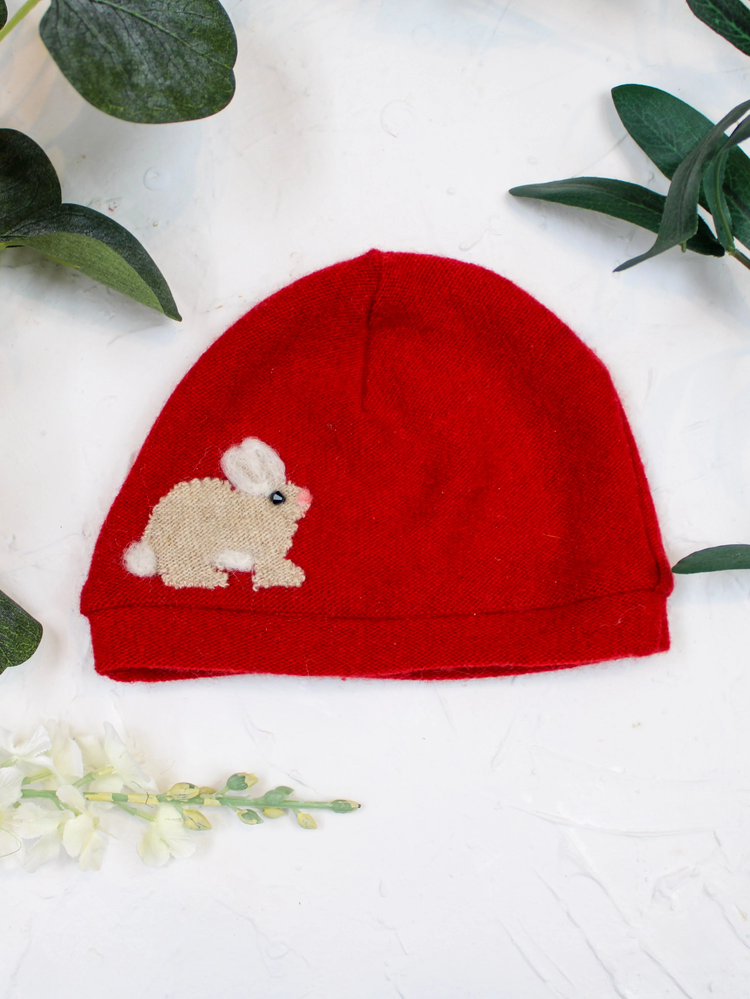 Bunny Cashmere Hat - Newborn - Image 7