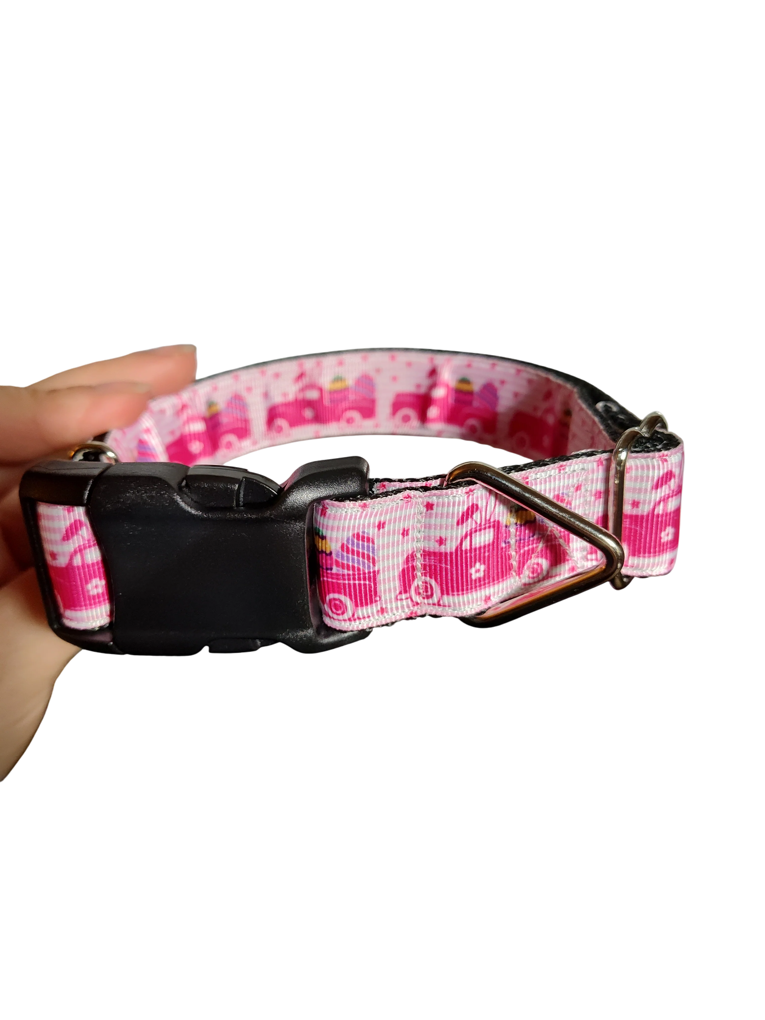 Bunny Easter Truck Nylon Dog Collar - Image 2