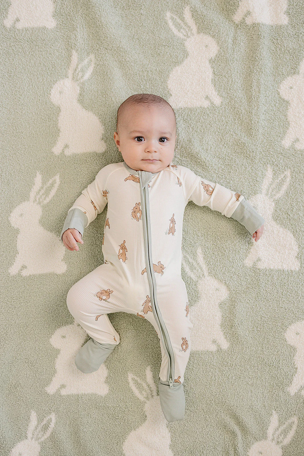 Bunny Ribbed Bamboo Zipper - Image 2