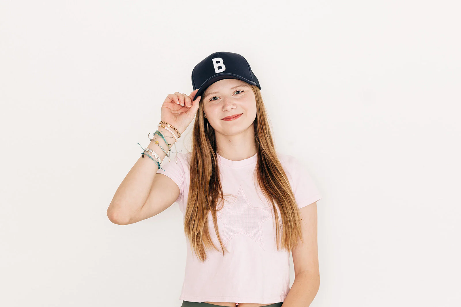 Burgundy Letter Trucker Hat - Image 7