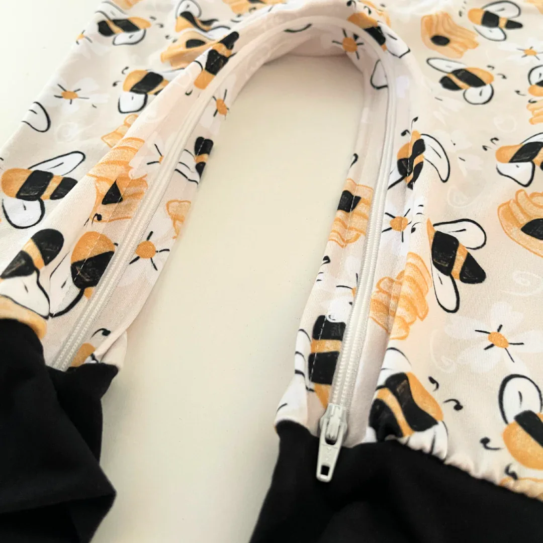 Busy Bee Zip Romper - Image 2