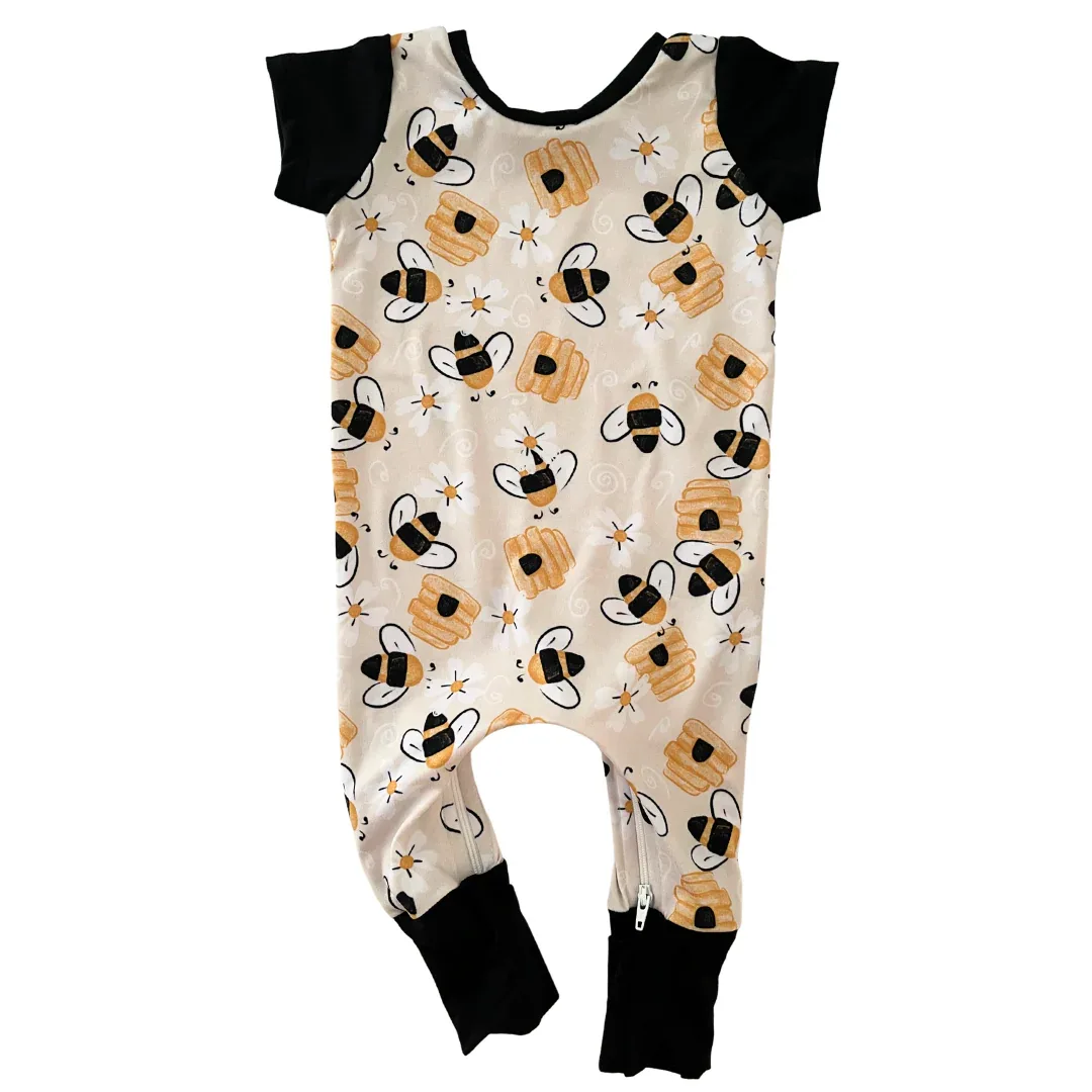 Busy Bee Zip Romper - Image 3