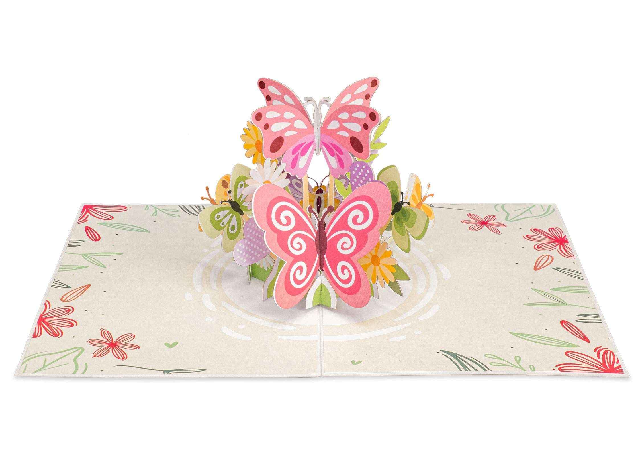 Butterflies Pop Up Card - 5" x 7" - Image 3