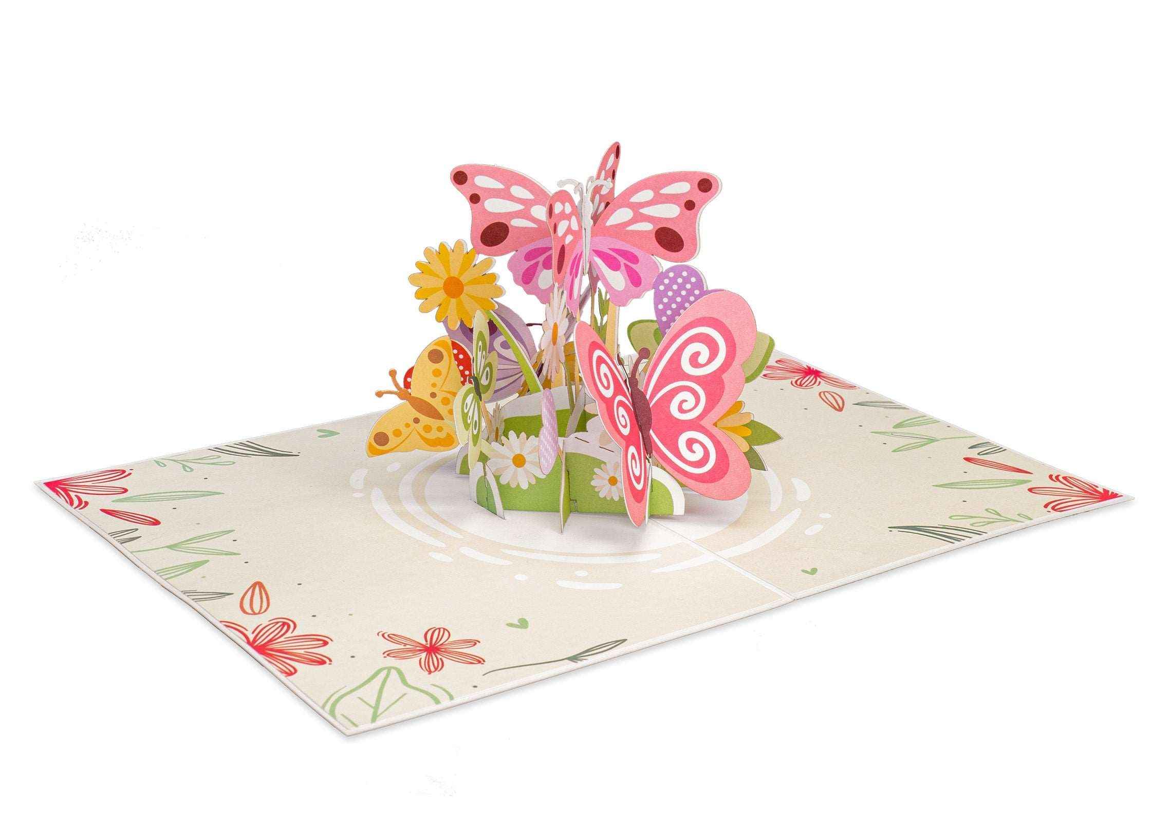 Butterflies Pop Up Card - 5" x 7" - Image 4