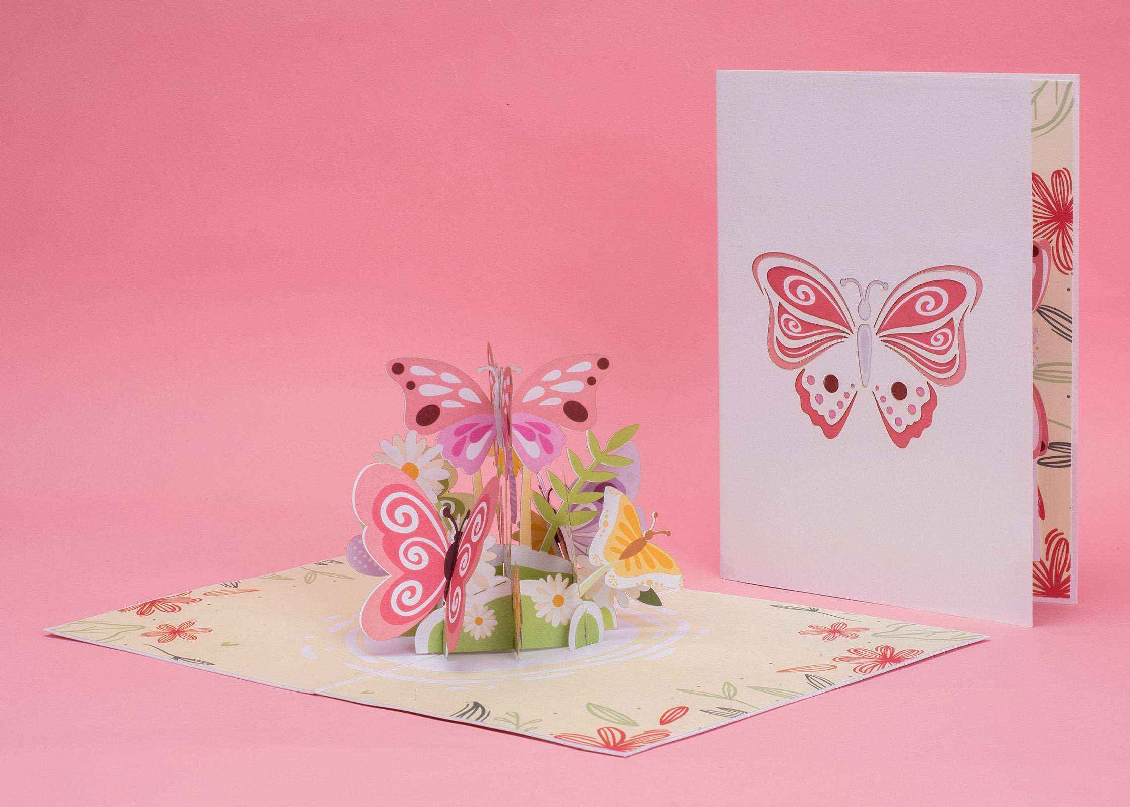 Butterflies Pop Up Card - 5" x 7" - Image 7