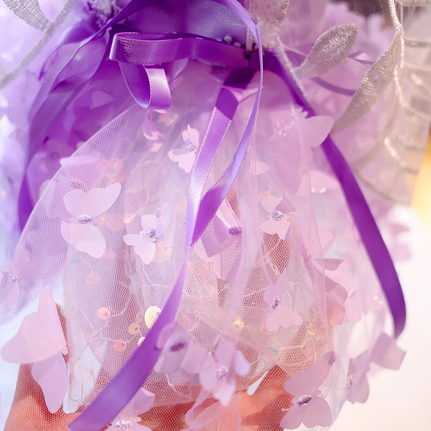 Butterfly Fairy Dog Dress with Wings – Luxury Tulle Pet Princess Outfit - Image 8