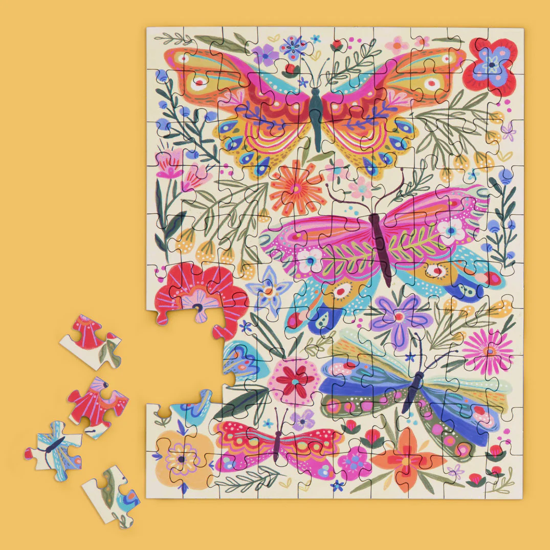 Butterfly Floral 100 Piece Puzzle Snax - Image 2