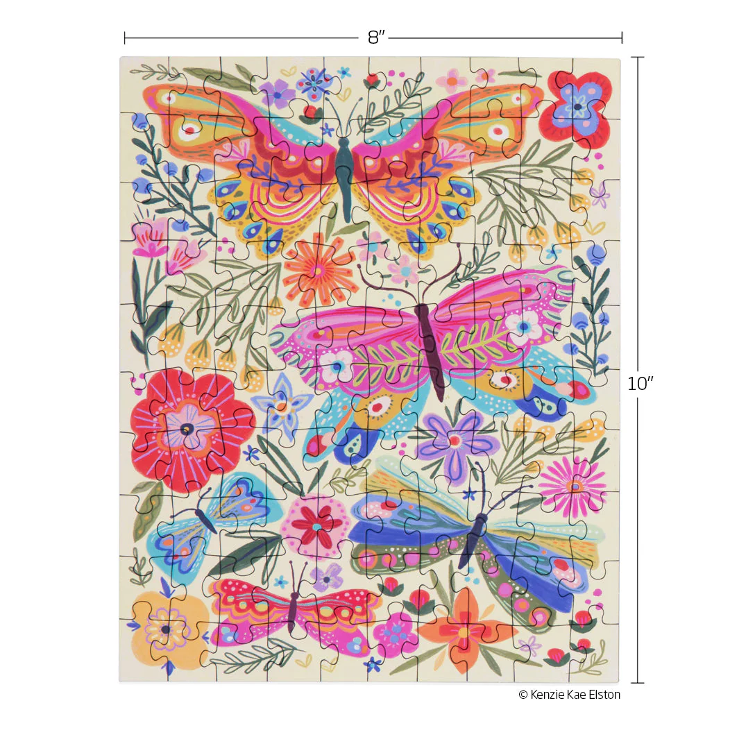 Butterfly Floral 100 Piece Puzzle Snax - Image 3