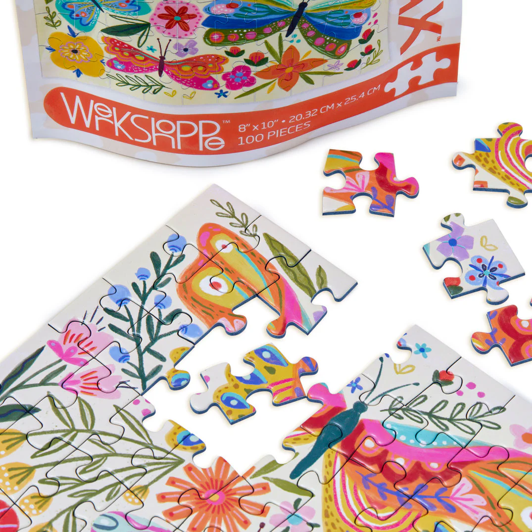 Butterfly Floral 100 Piece Puzzle Snax - Image 4