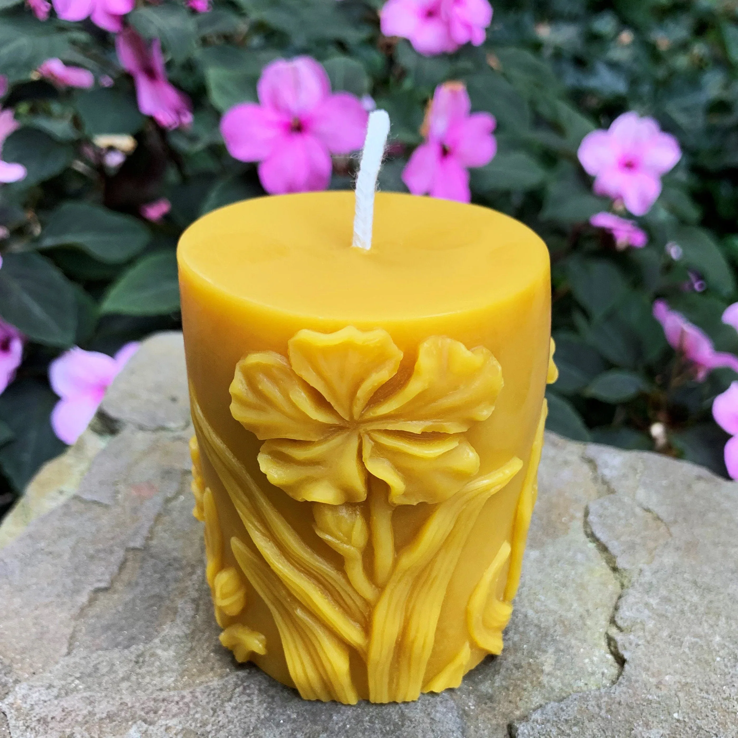 Butterfly | Hummingbird | Flower | Beeswax Pillar Set - Image 6